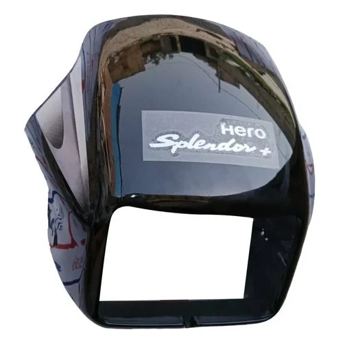 HEAD LIGHT VISOR SPLENDOR A/W BLACK (GREY STICKER)
