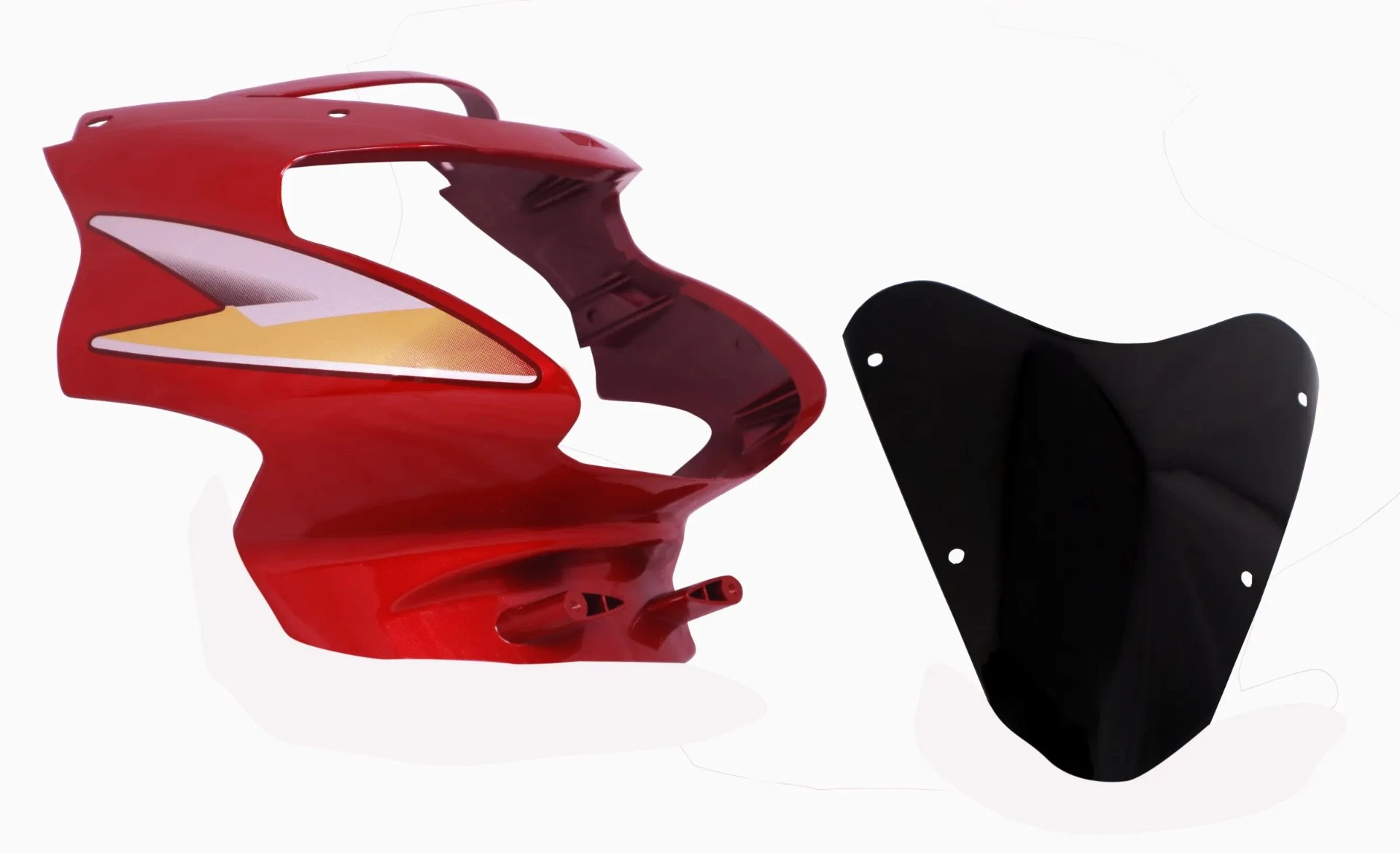 HEAD LIGHT VISOR STAR SPORT O/M RED