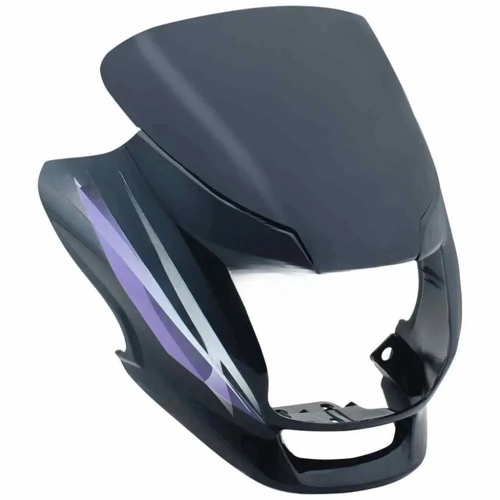 HEAD LIGHT VISOR SUPER SPLENDOR LATEST (TYPE-2) BLACK (PURPL