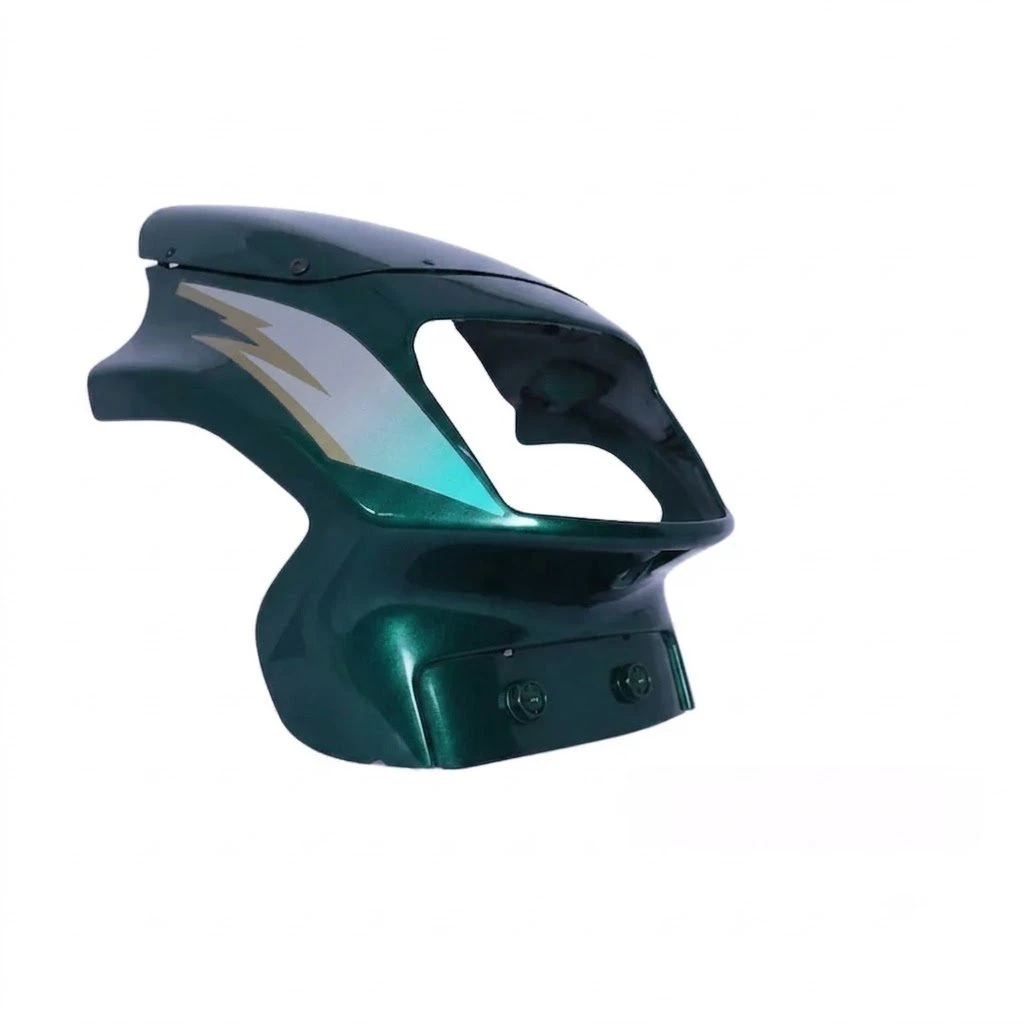 HEAD LIGHT VISOR WITH GLASS VICTOR O/M GREEN