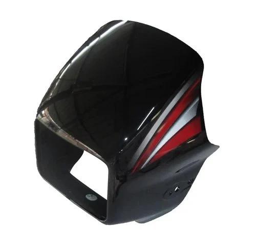 HEAD LIGHT VISOR SPLENDOR PRO BLACK (RED STICKER)