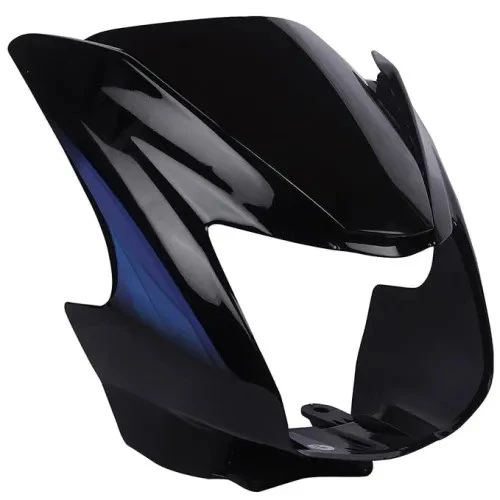 HEAD LIGHT VISOR WITH GLASS STAR CITY O/M BLACK