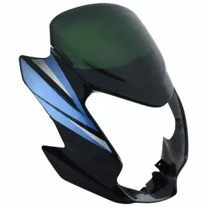 HEAD LIGHT VISOR XPRO PASSION BLACK (BLUE STICKER)