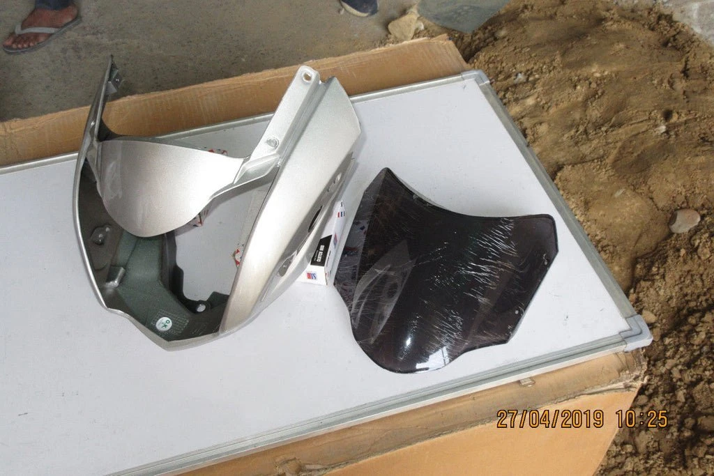 HEAD LIGHT VISOR XTREME (TYPE-3) SILVER