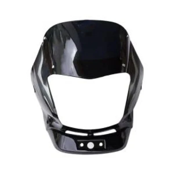 HEAD LIGHT VISOR WITH GLASS PLATINA 125CC SILVER
