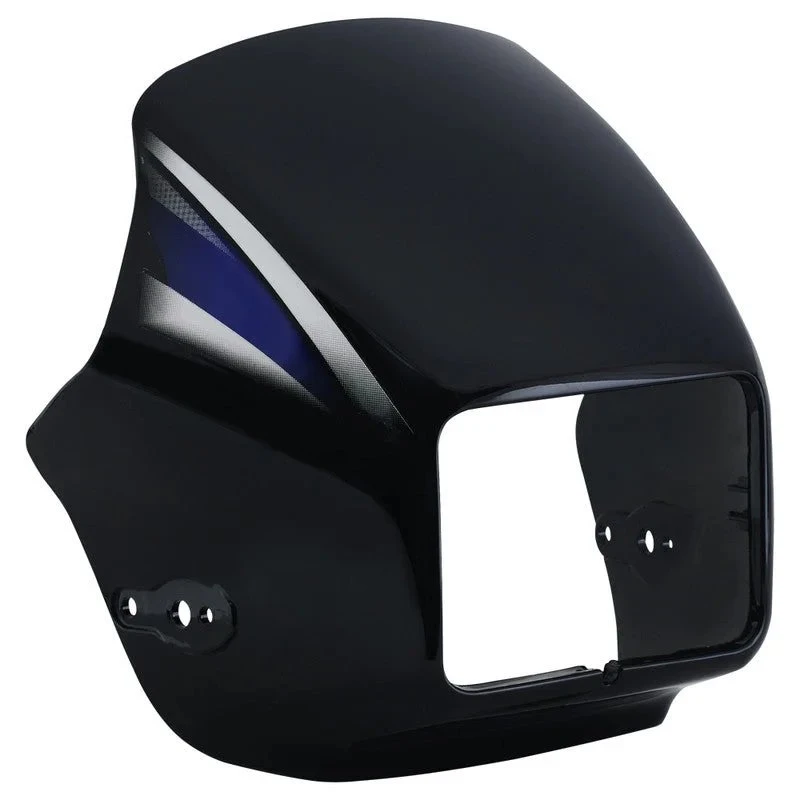 HEAD LIGHT VISOR SPLENDOR PRO BLACK (BLUE STICKER)