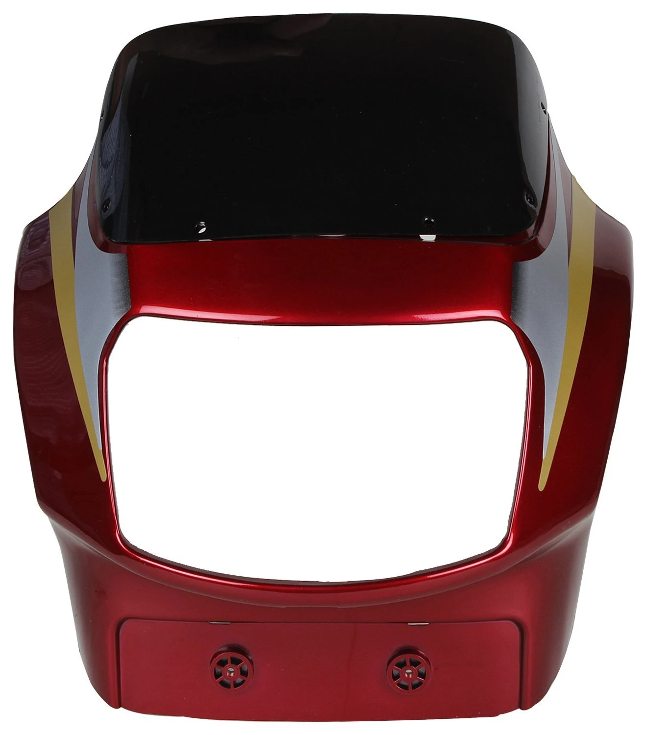 HEAD LIGHT VISOR (WITH GLASS) VICTOR GL N/M RED