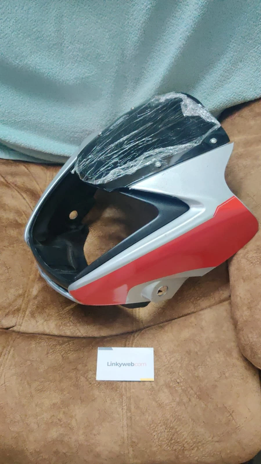 HEAD LIGHT VISOR SPLENDOR I-SMART NORMAL RED