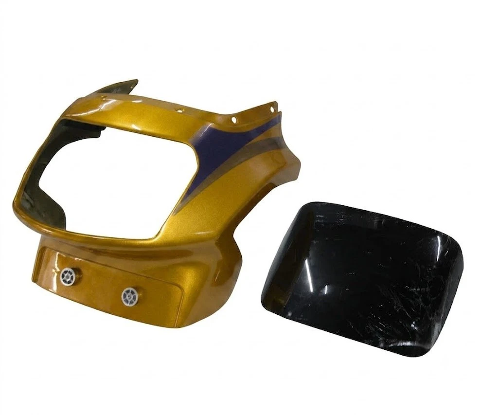 HEAD LIGHT VISOR (WITH GLASS) VICTOR GL N/M GOLDEN