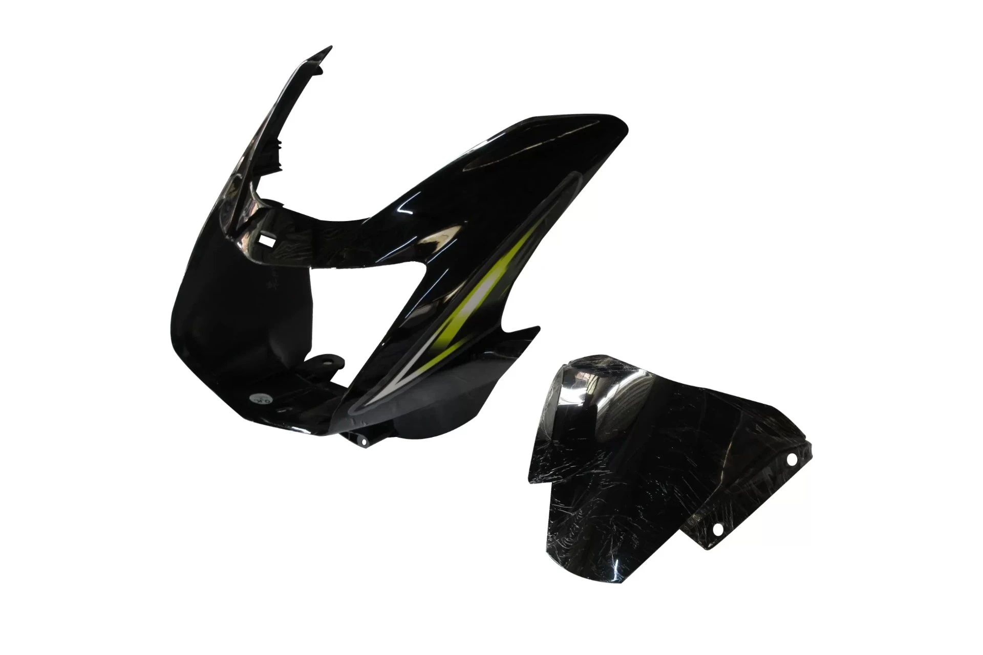 HEAD LIGHT VISOR STAR CVTI 110CC N/M BLACK (GREEN STICKER)