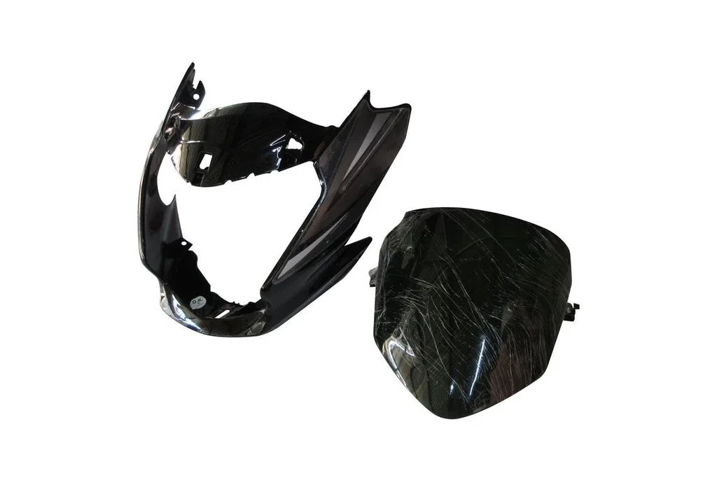 HEAD LIGHT VISOR XPRO PASSION BLACK (GREY STICKER)