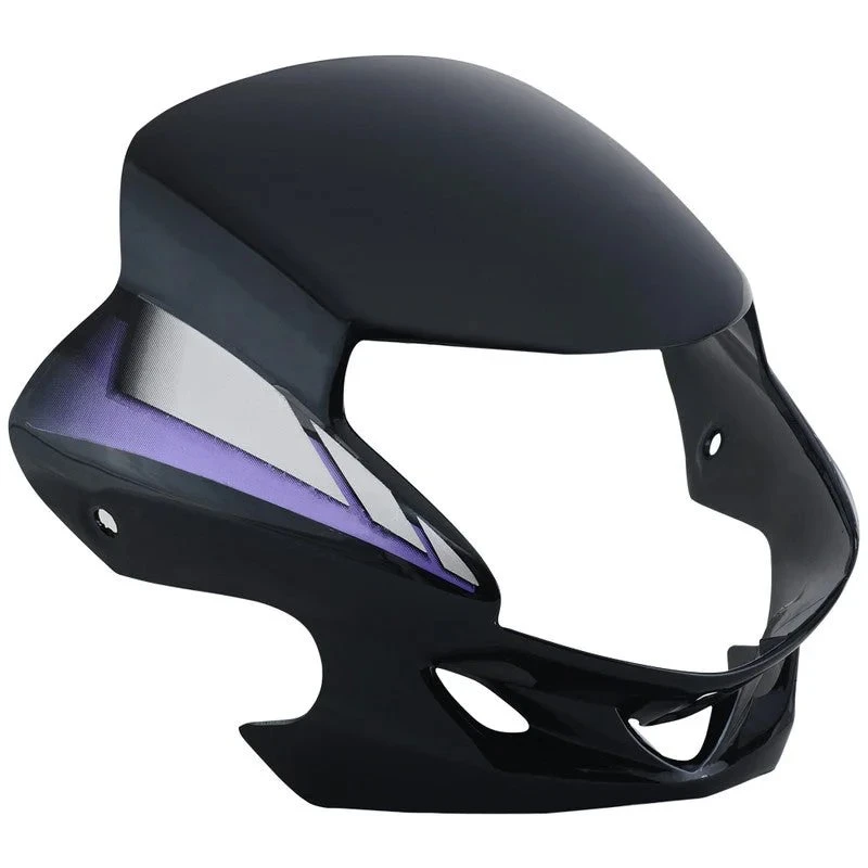 HEAD LIGHT VISOR HF DELUXE BLACK (BLUE STICKER)