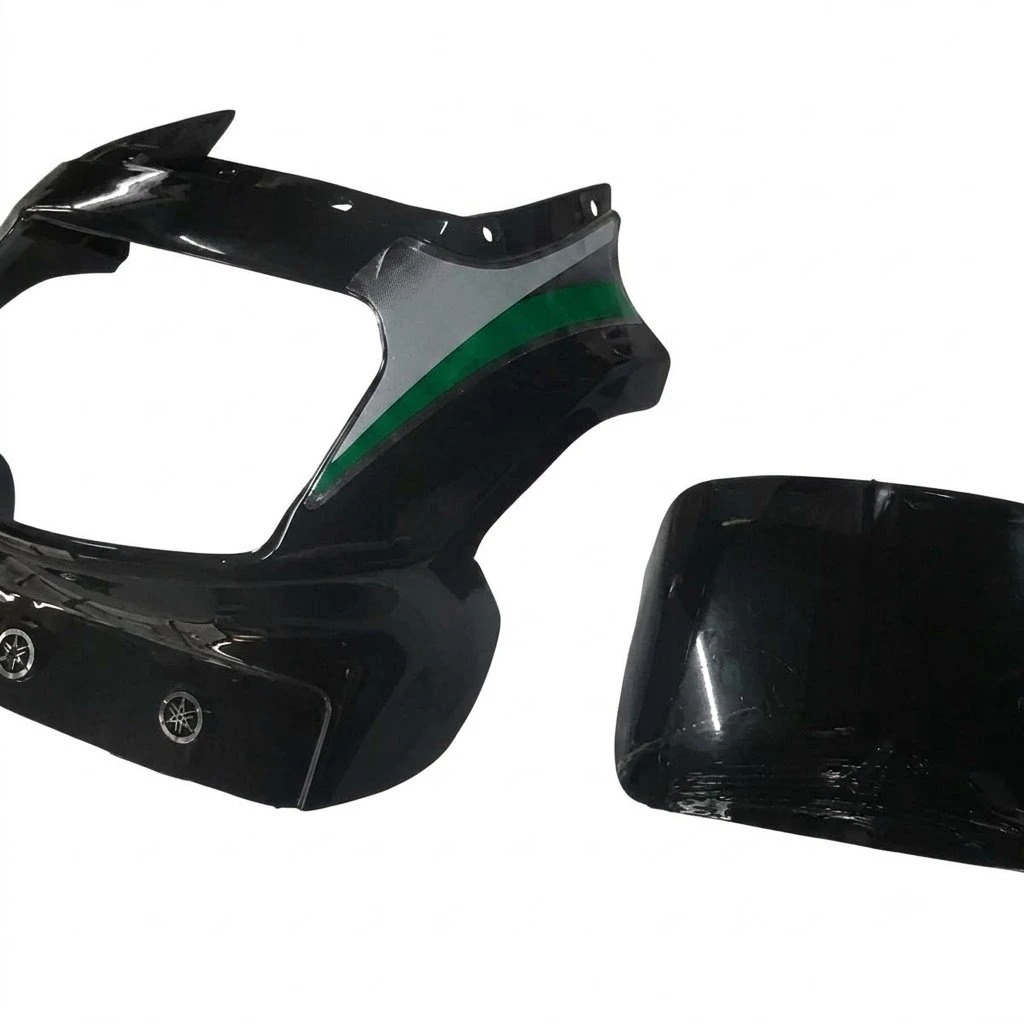 HEAD LIGHT VISOR WITH GLASS VICTOR GX BLACK GREEN