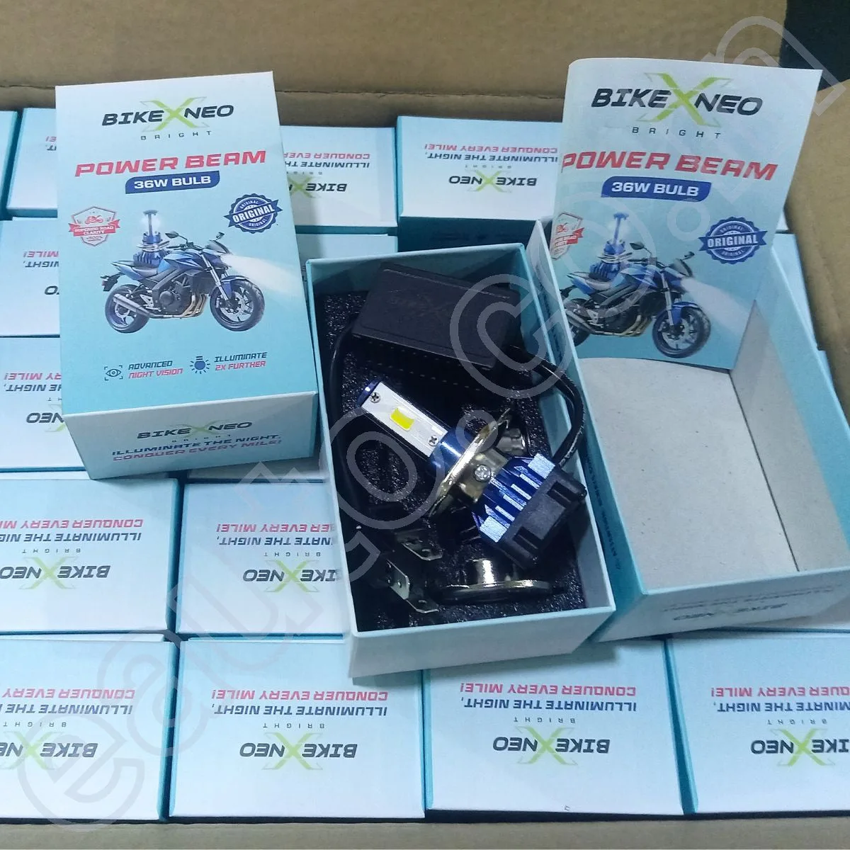 BikeXNeo Power Beam 36W Motorcycle LED Headlight Bulb – 1 Year Warranty | Ultra Bright, Plug & Play | H4 Universal Fit 4