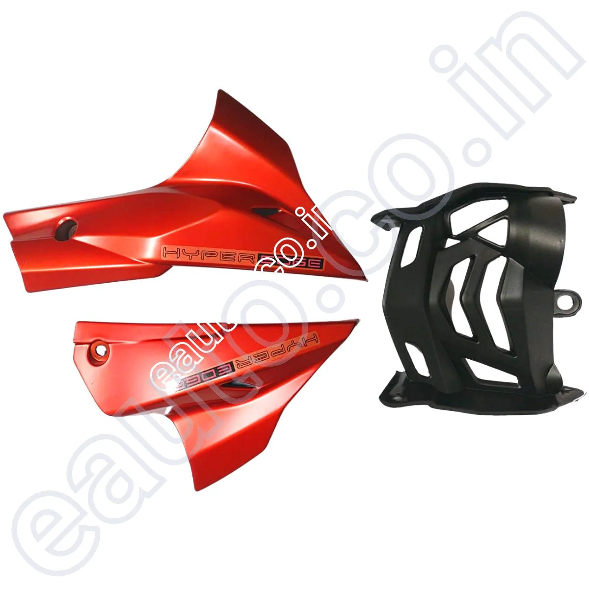 Engine Guard & Lower Guard  for TVS Apache RTR 160 New Model | RTR 180 New Model | Matt Red 2