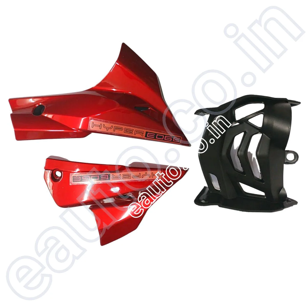 Engine Guard & Lower Guard  for TVS Apache RTR 160 New Model | RTR 180 New Model | Shiny Red 2