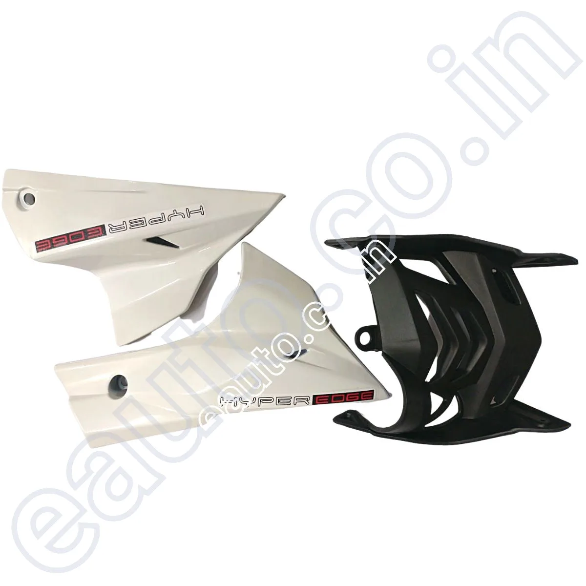 Engine Guard & Lower Guard  for TVS Apache RTR 160 New Model | RTR 180 New Model | White 2