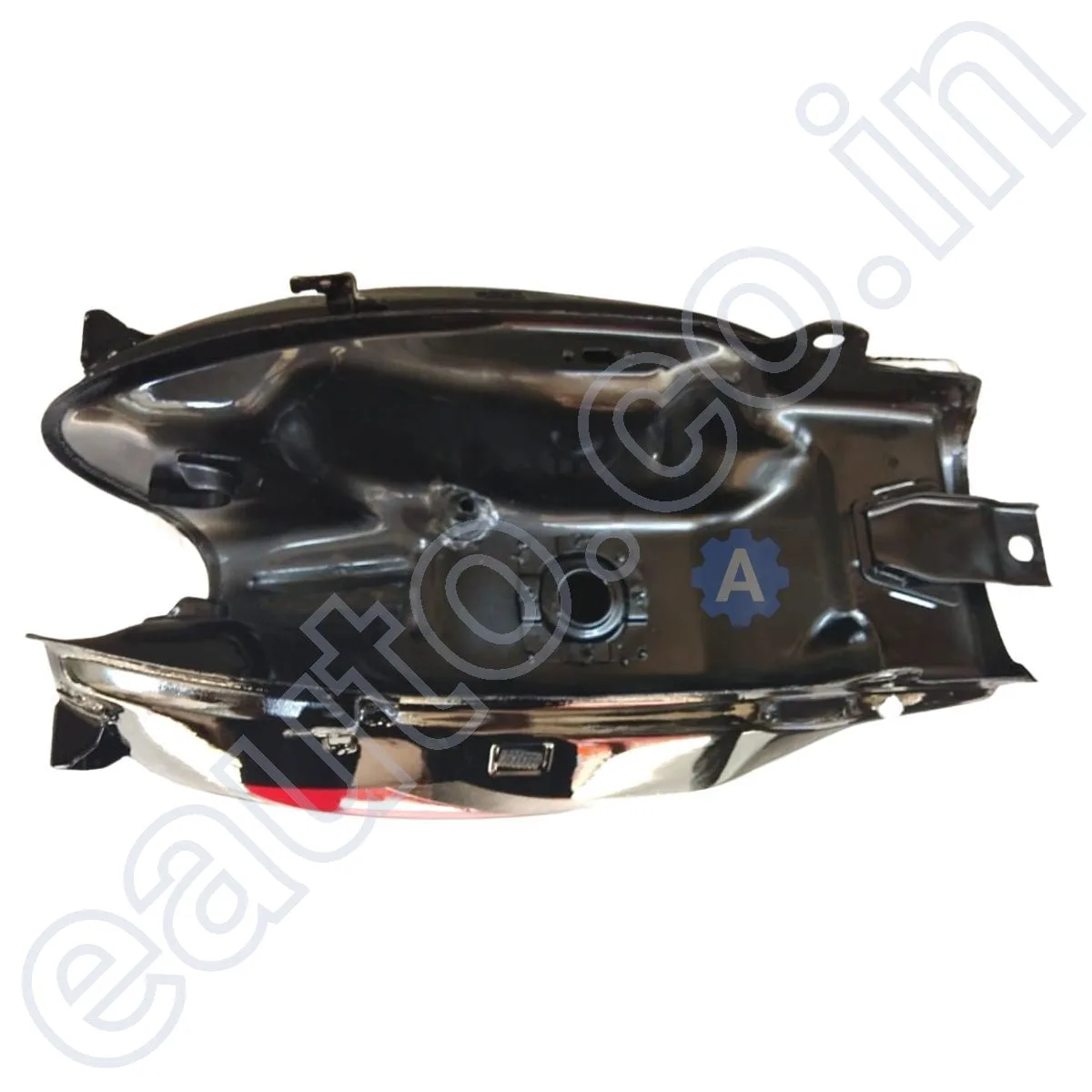 Ensons Petrol Tank for Bajaj XCD 135 | Black with Red Sticker 4
