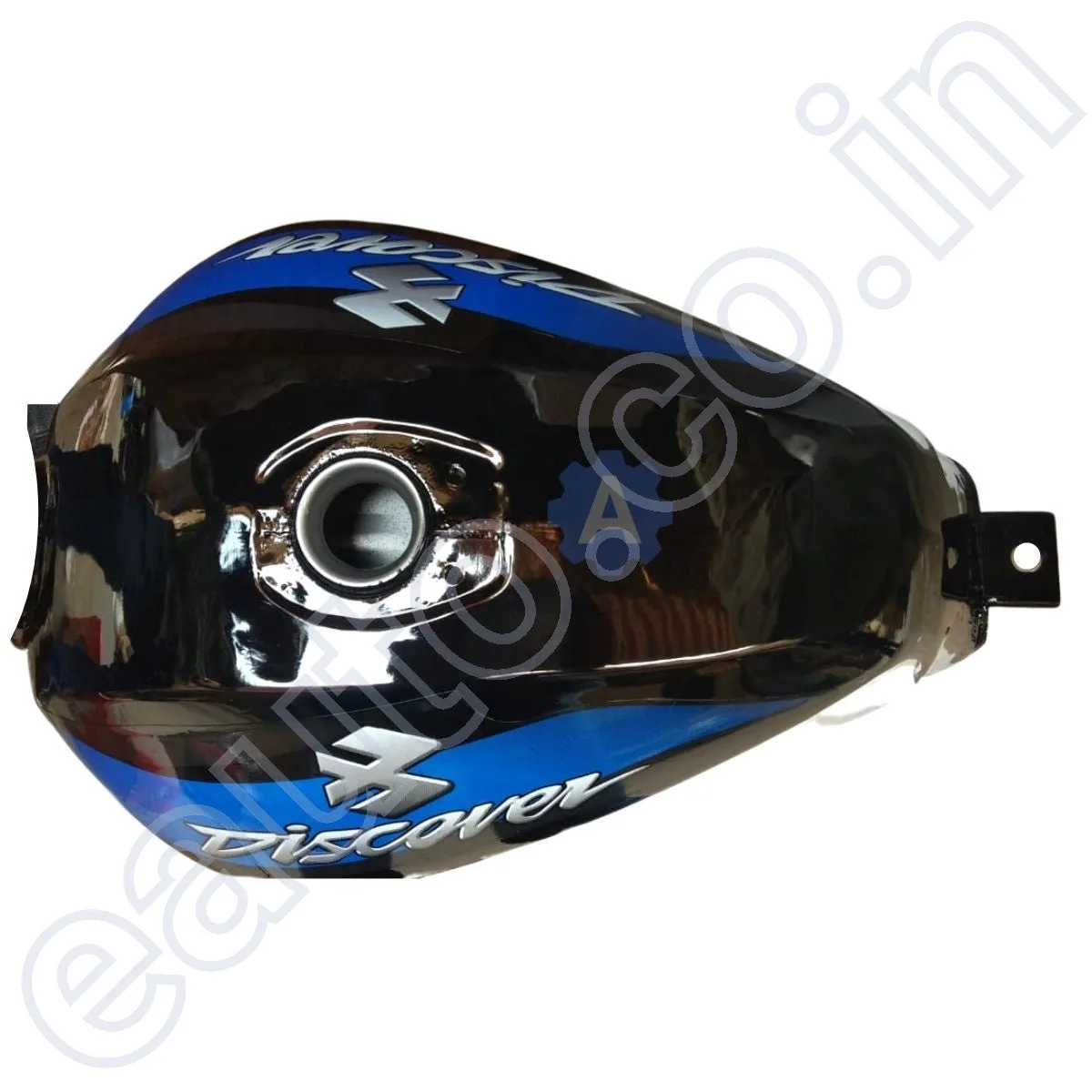Ensons Petrol Tank for Bajaj Discover 100/ 125 New Model/ 150 (Black/Blue) 2