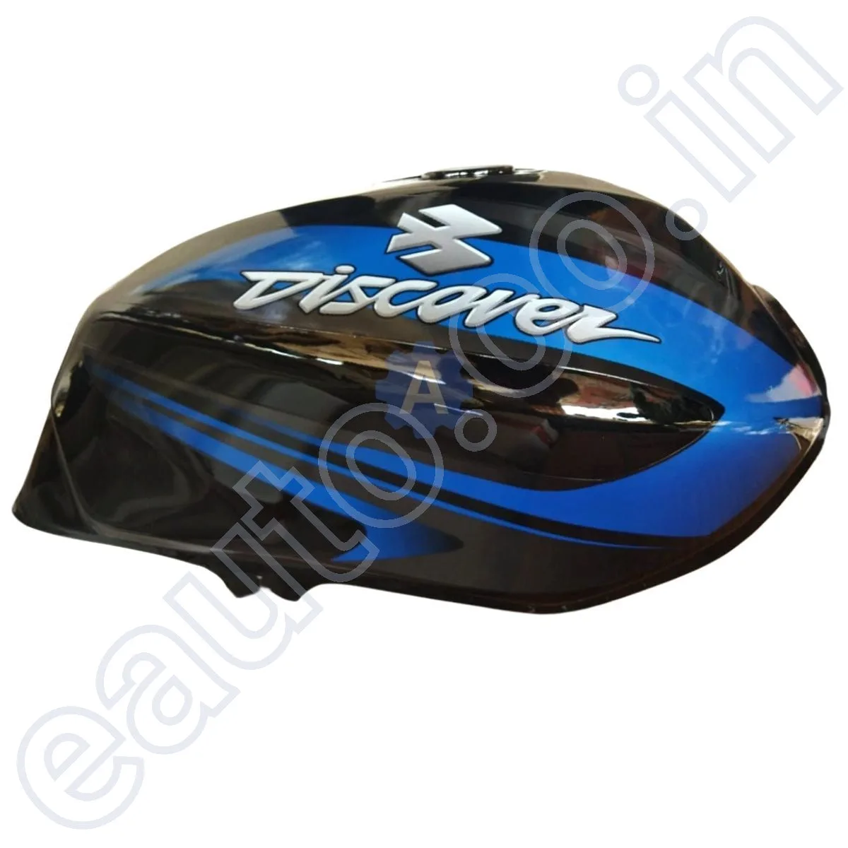 Ensons Petrol Tank for Bajaj Discover 100/ 125 New Model/ 150 (Black/Blue) 3