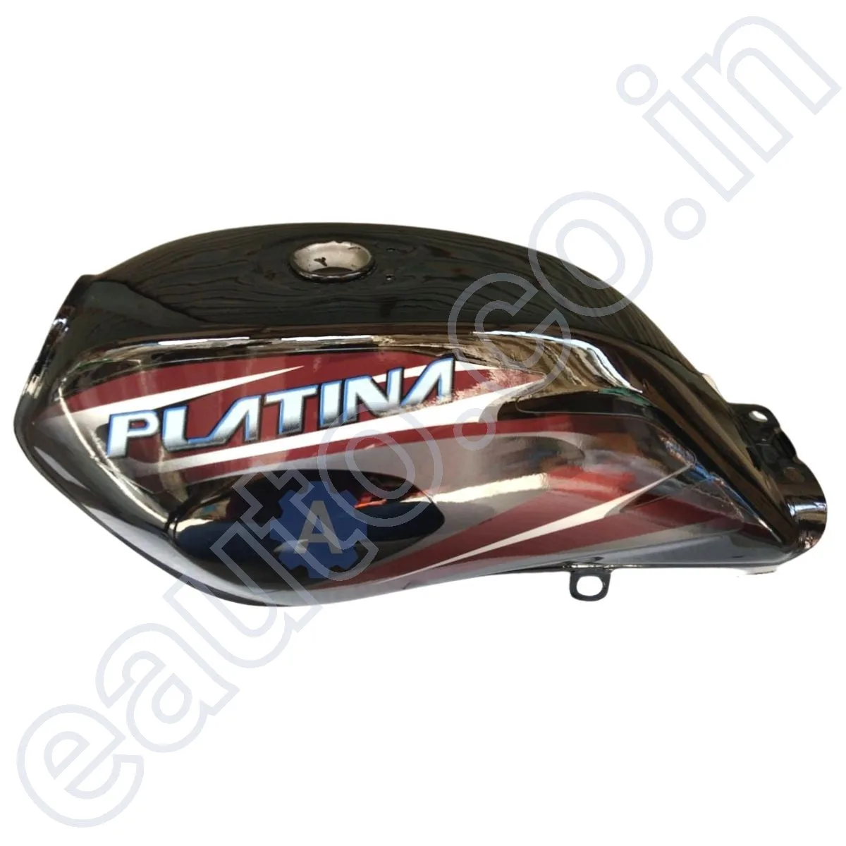 Ensons Petrol Tank for Bajaj Platina 100 New Model (Black/Maroon) 2