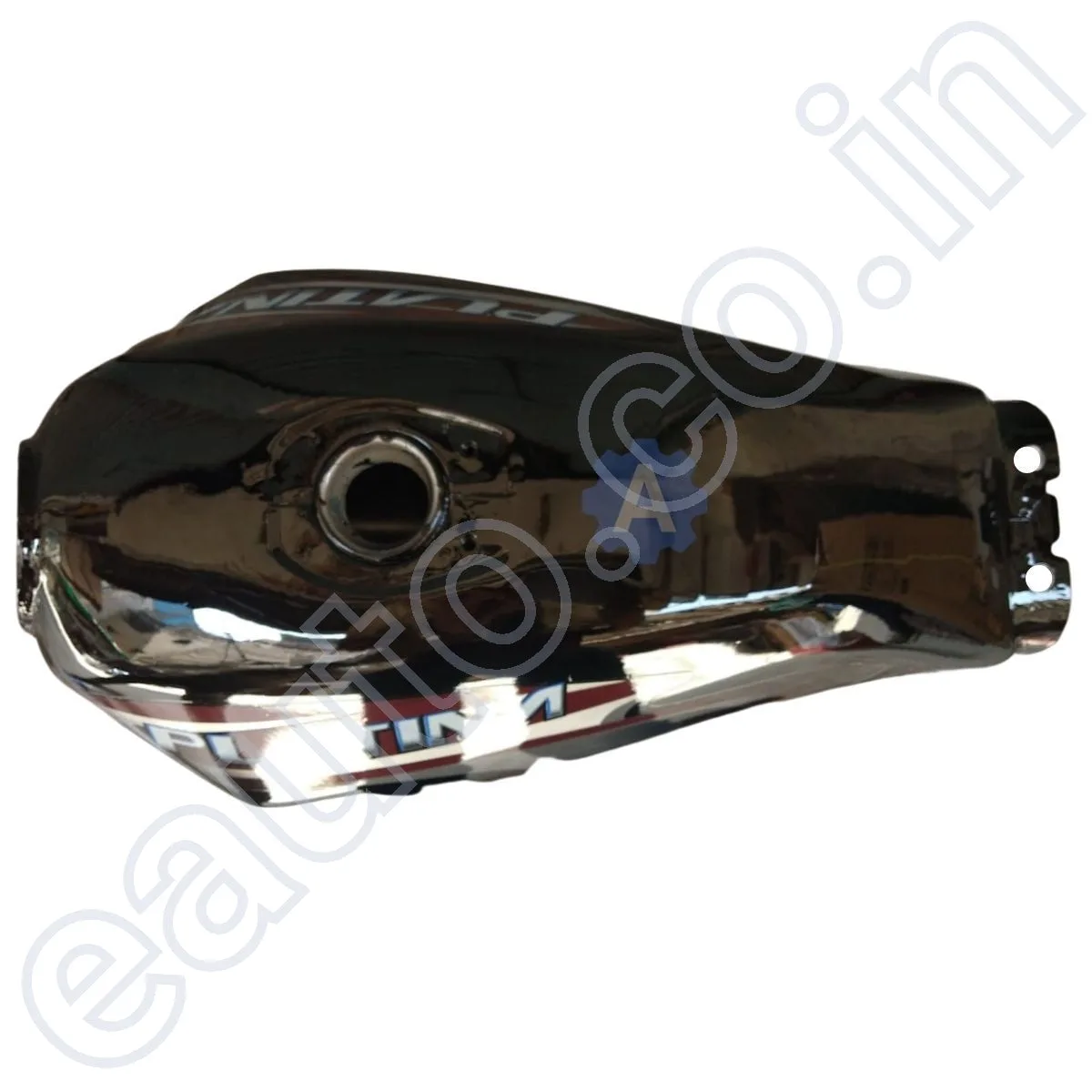 Ensons Petrol Tank for Bajaj Platina 100 New Model (Black/Maroon) 3