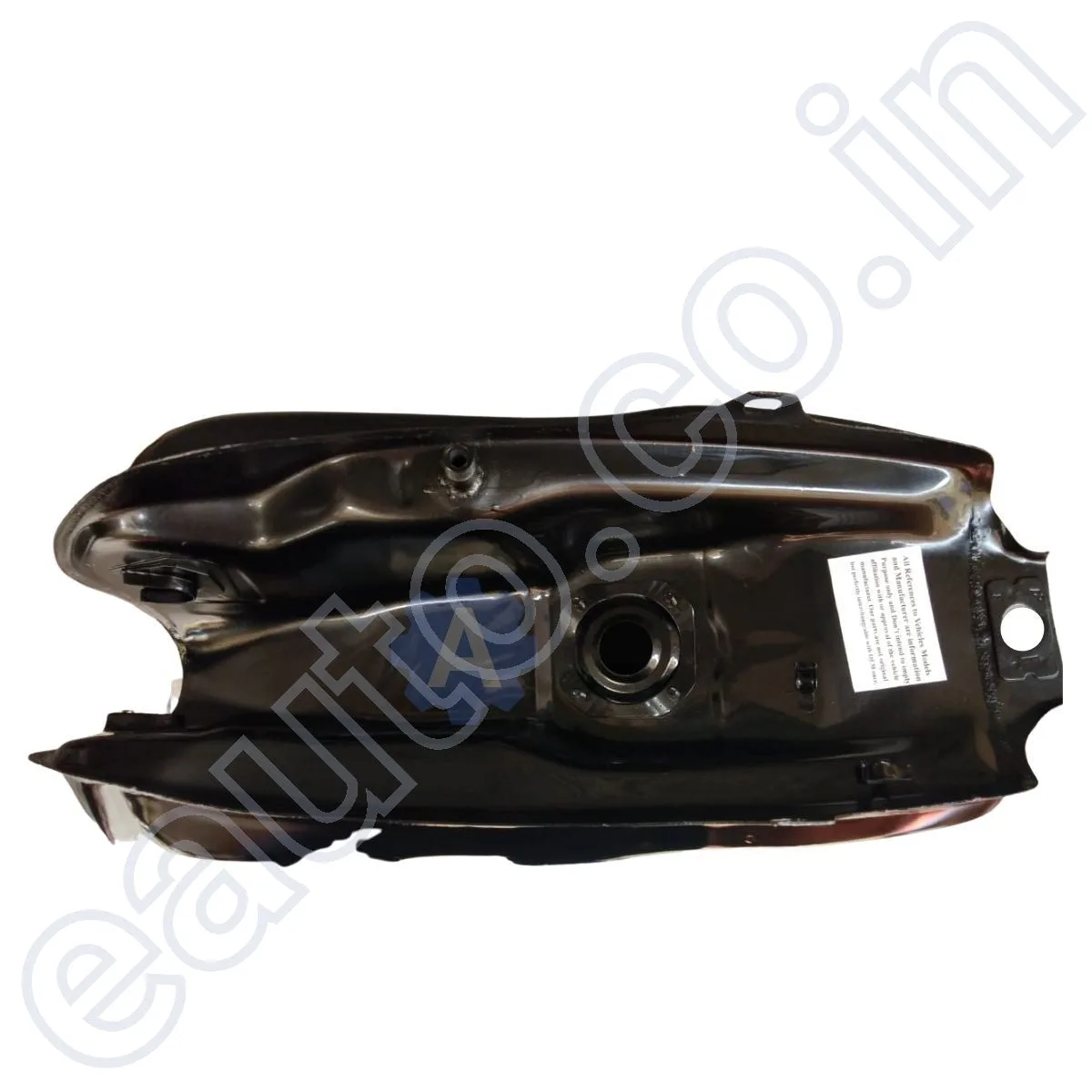 Ensons Petrol Tank for Hero Passion Plus (Black/Blue) 3