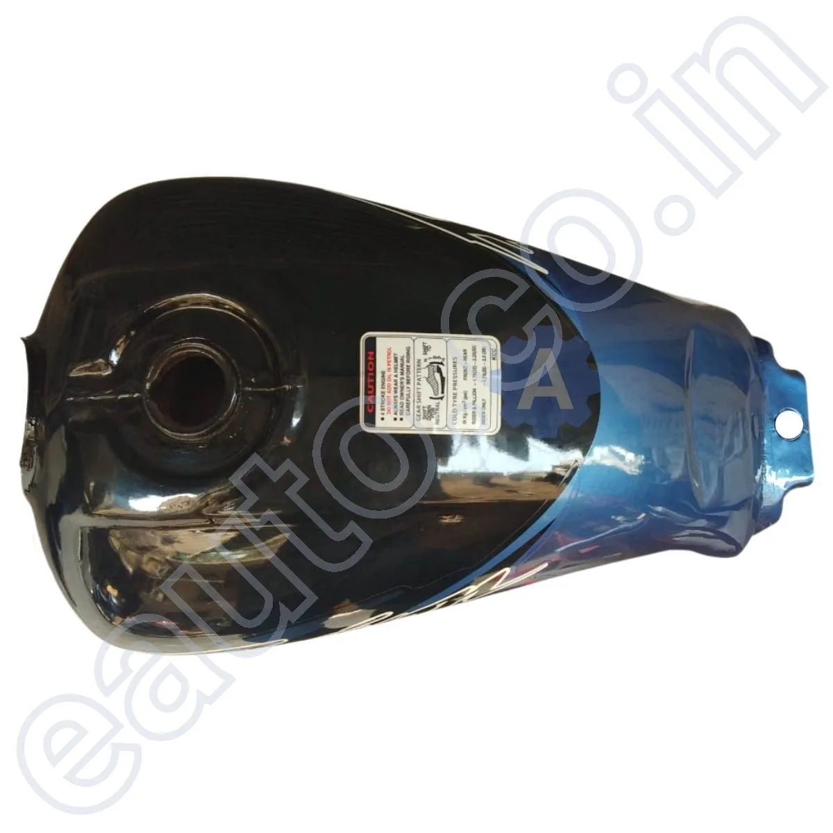 Ensons Petrol Tank for Hero Passion Pro (Black/Blue) 2