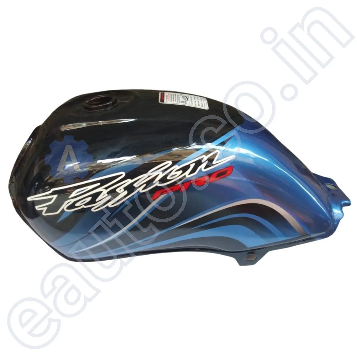 Ensons Petrol Tank for Hero Passion Pro (Black/Blue) 3