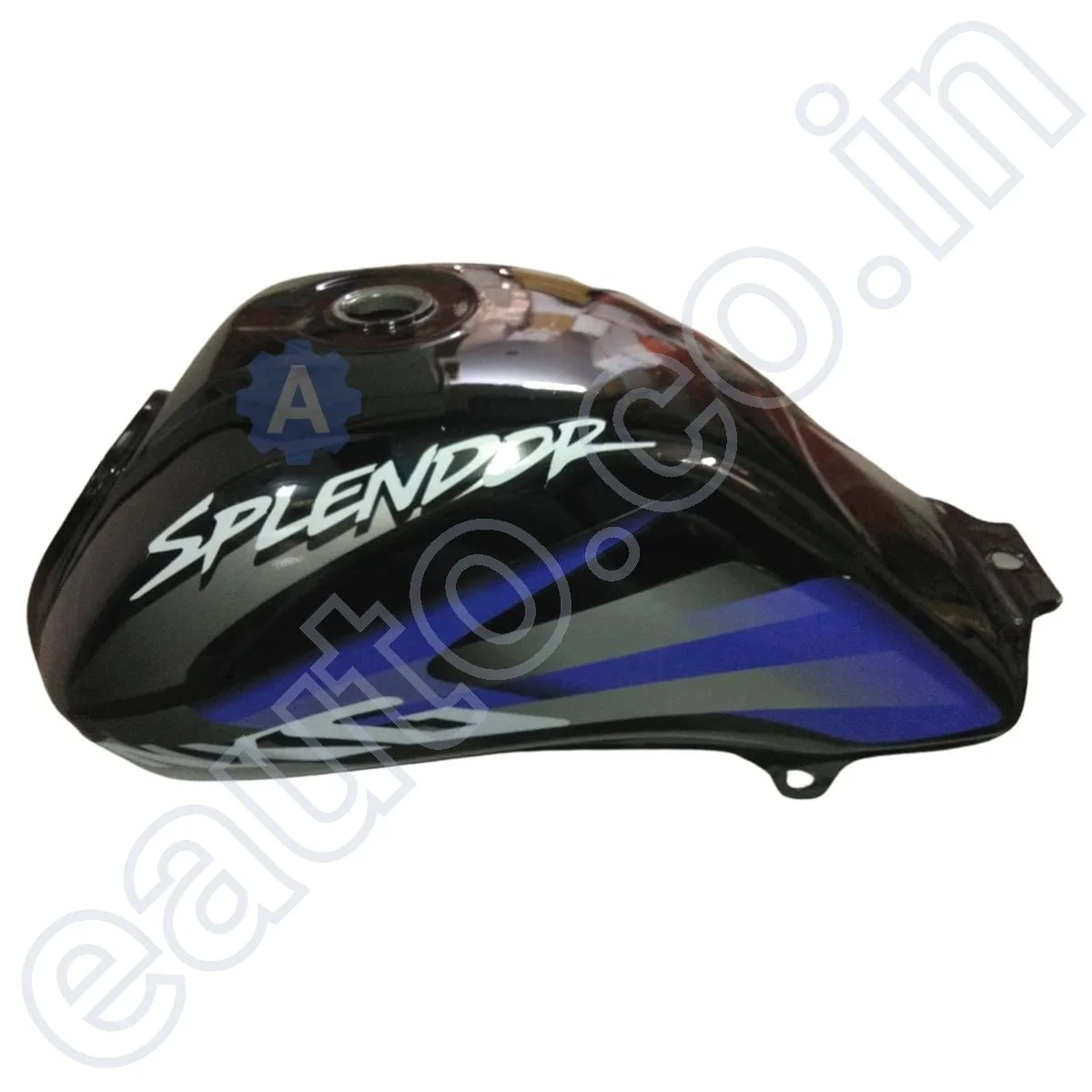 Ensons Petrol Tank for Hero Splendor NXG (Black/Blue) 3