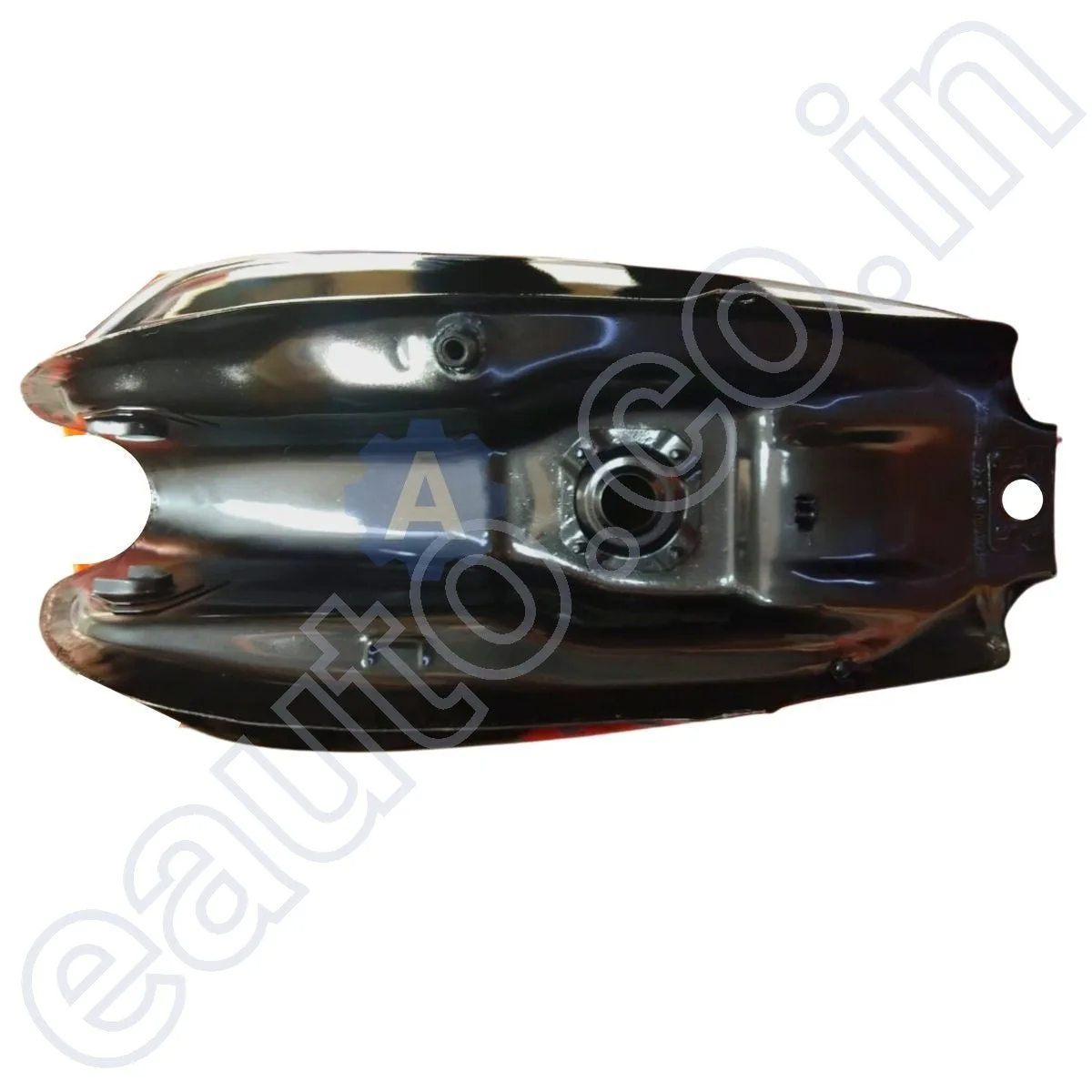 Ensons Petrol Tank for Hero Splendor Plus Alloy Wheel (Black/Blue) 3