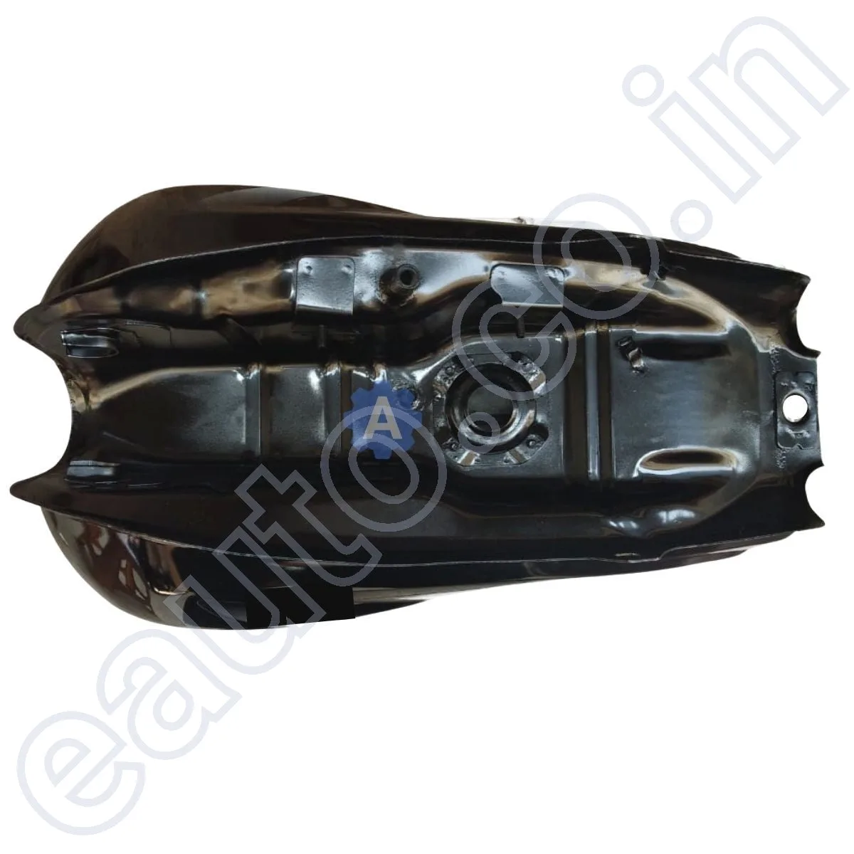 Ensons Petrol Tank for Hero Super Splendor Alloy Wheel Type 4 (Glamour Type Tank Lock) (Black/Blue) 4
