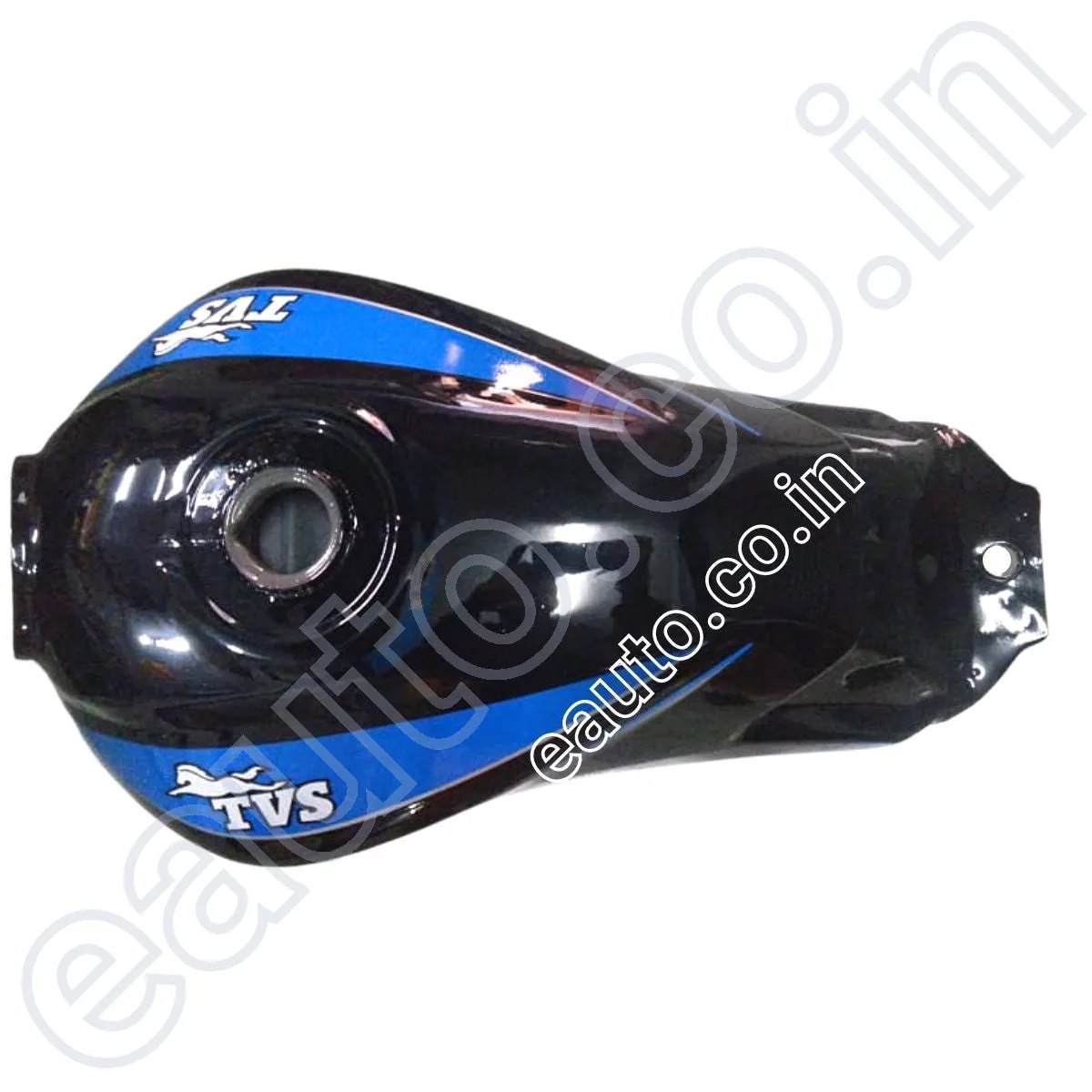 Ensons Petrol Tank for TVS Star Sports (Black/Blue) 2
