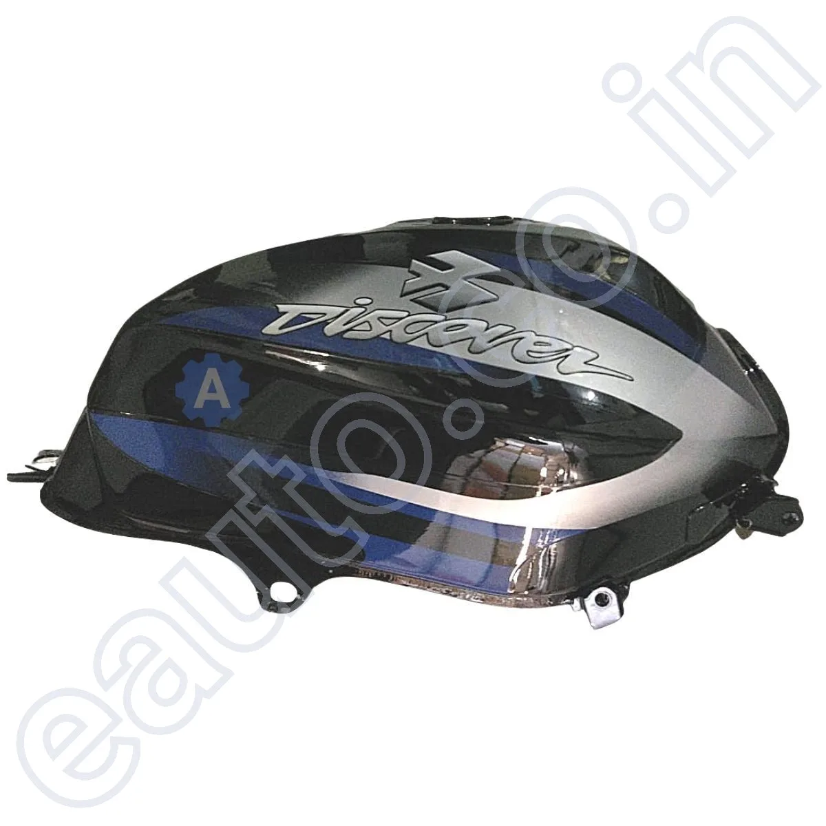 Ensons Petrol Tank for Bajaj Discover 125/135 Digital (KANN Type) (Black/Grey) 3