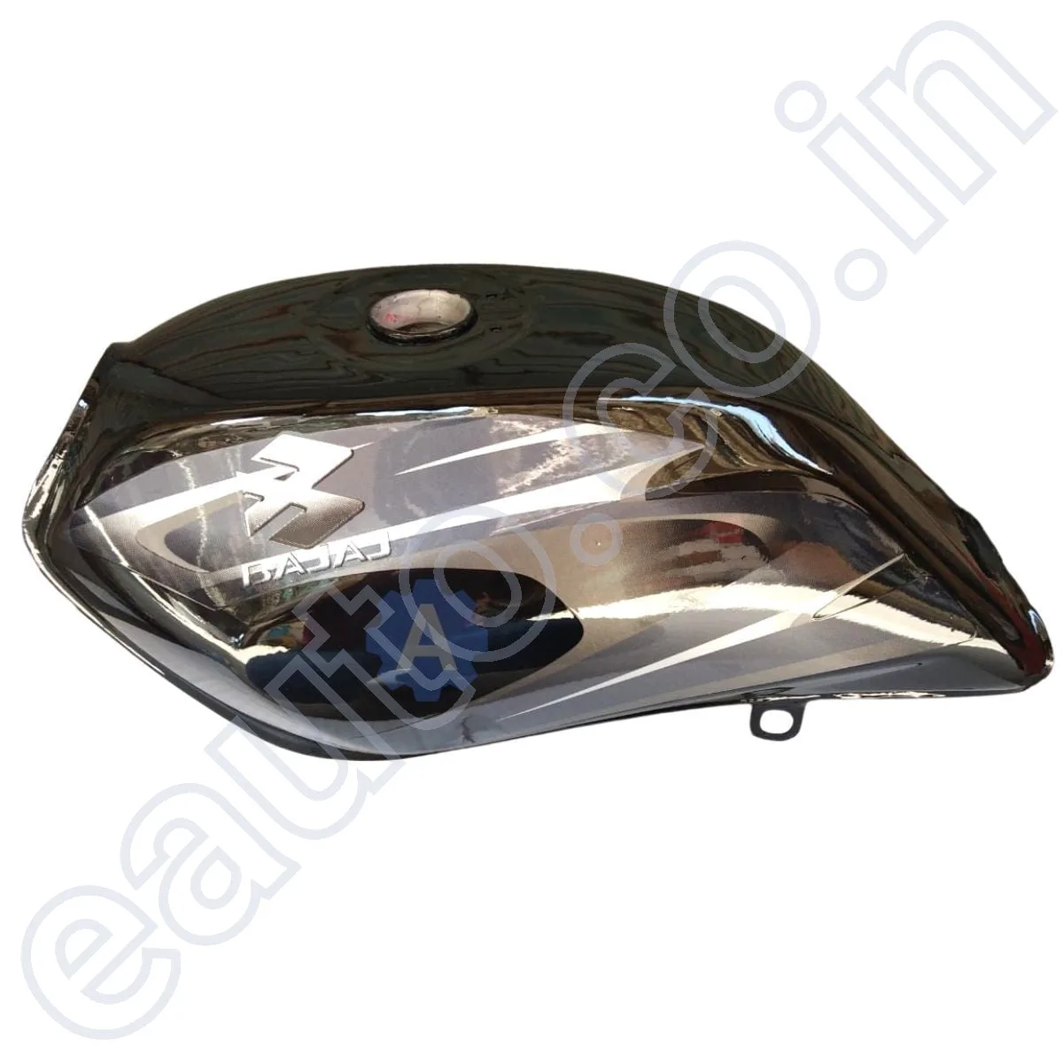 Ensons Petrol Tank for Bajaj Platina 100 (Black/Grey) 2