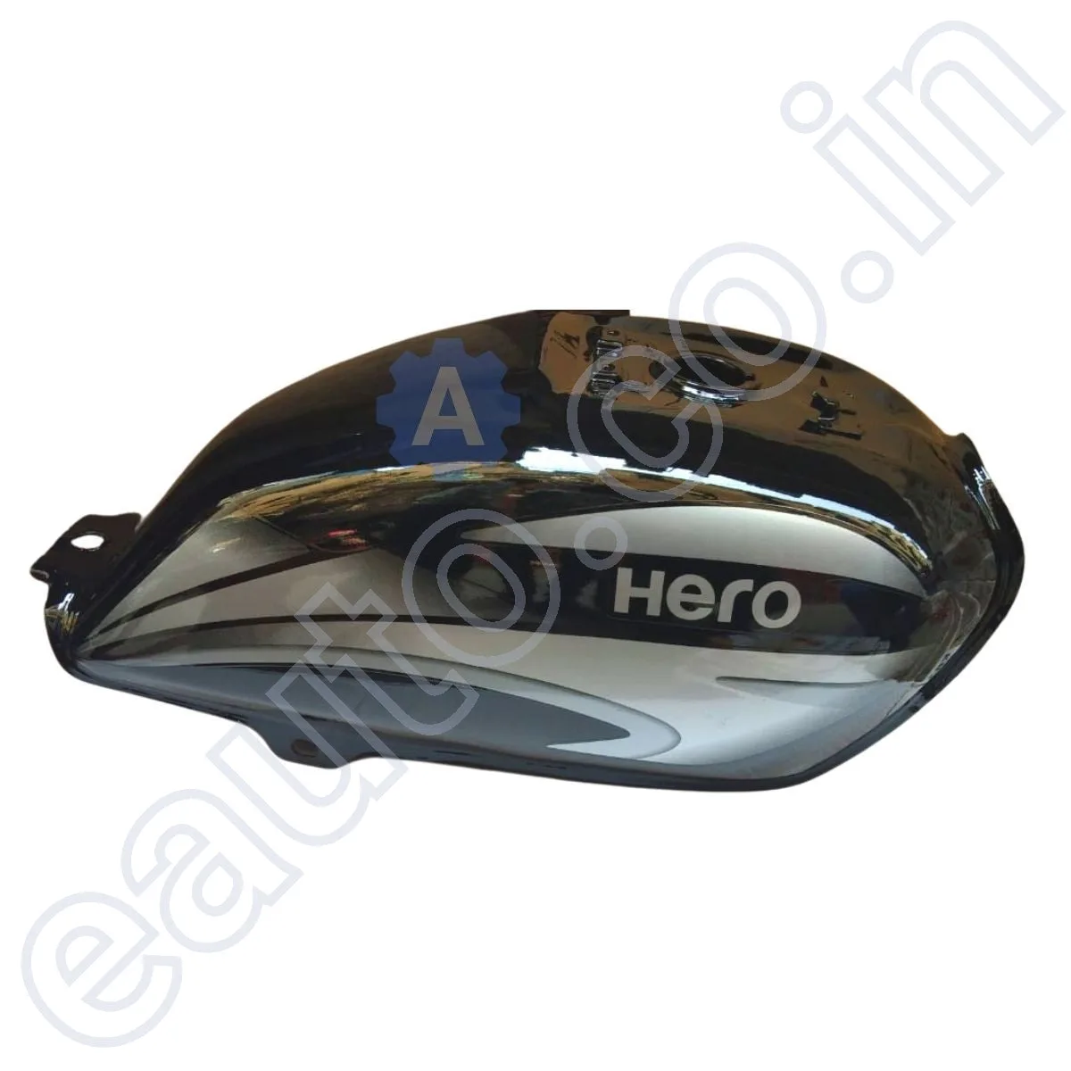 Ensons Petrol Tank for Hero Splendor Pro 2016 BS4 (Black/Grey) 3