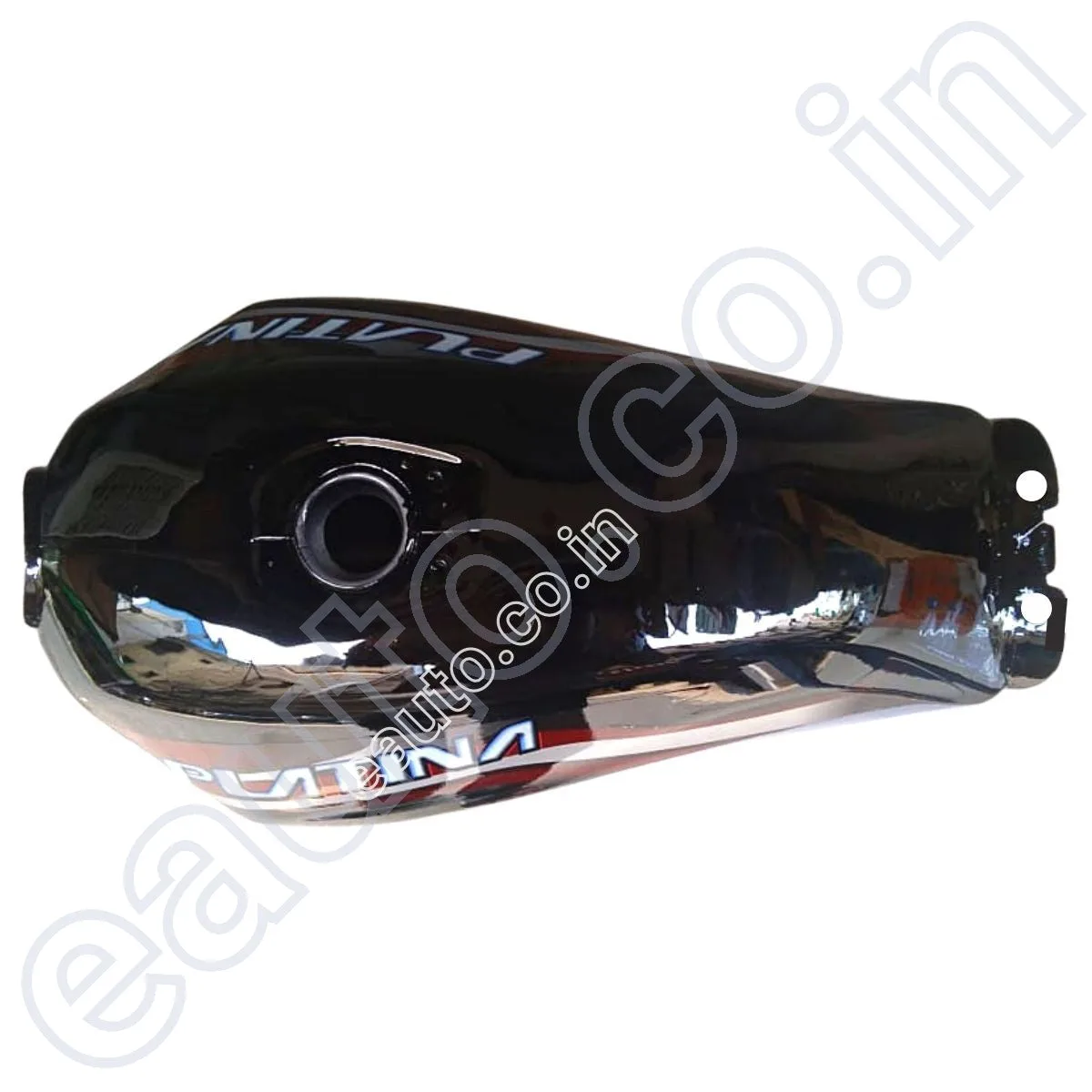 Ensons Petrol Tank for Bajaj Platina 125 (Black/Maroon) 2