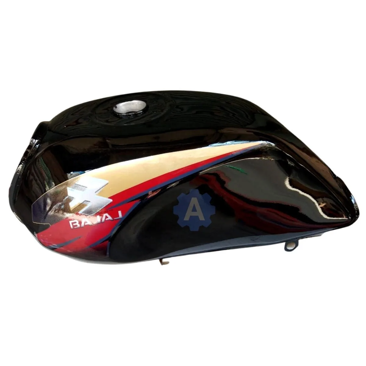 Ensons Petrol Tank for Bajaj Caliber 115 (Black/Red)