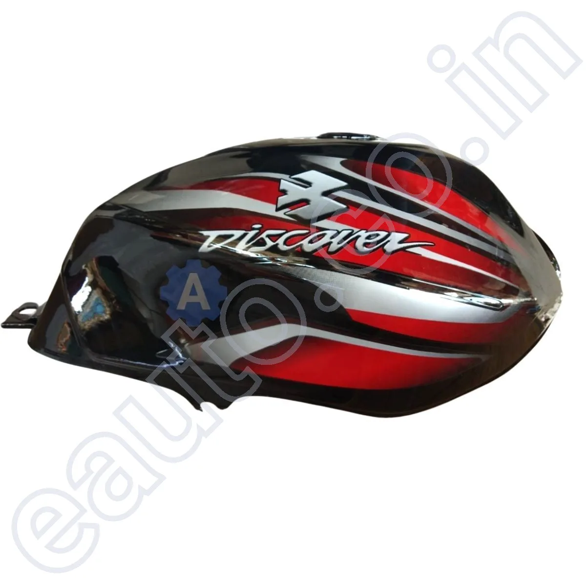 Ensons Petrol Tank for Bajaj Discover 100/ 125 New Model/ 150 (Black/Red) 3