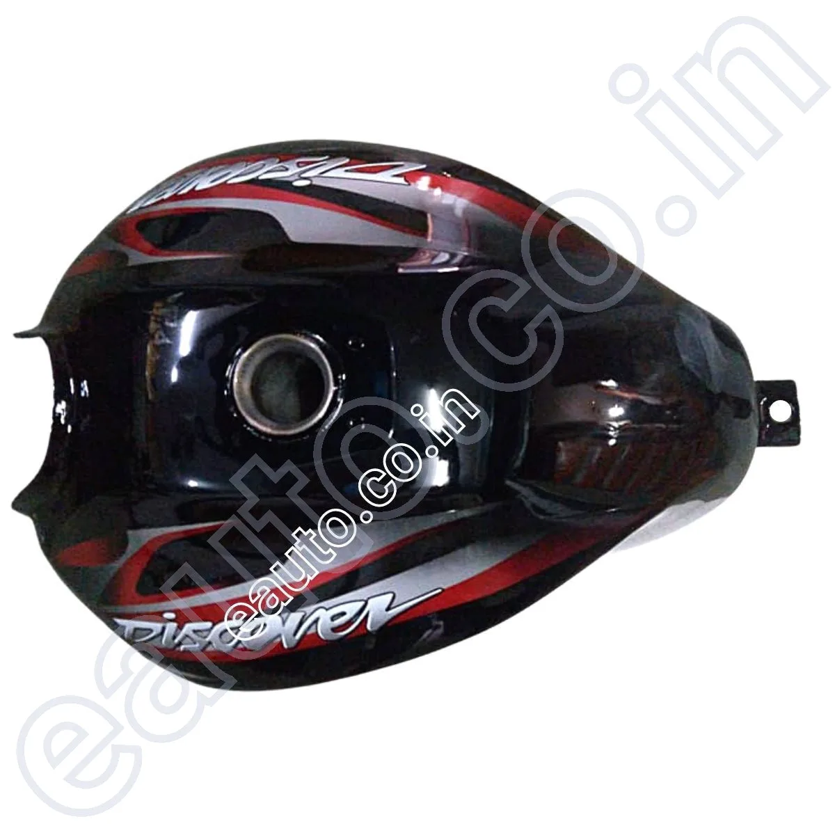 Ensons Petrol Tank for Bajaj Discover 125M/ 100M (Black/Red) 2