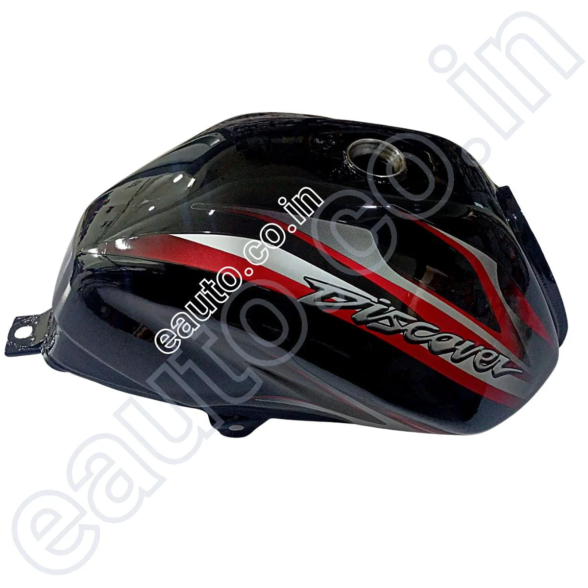 Ensons Petrol Tank for Bajaj Discover 125ST/ 100T (Black/Red) 2