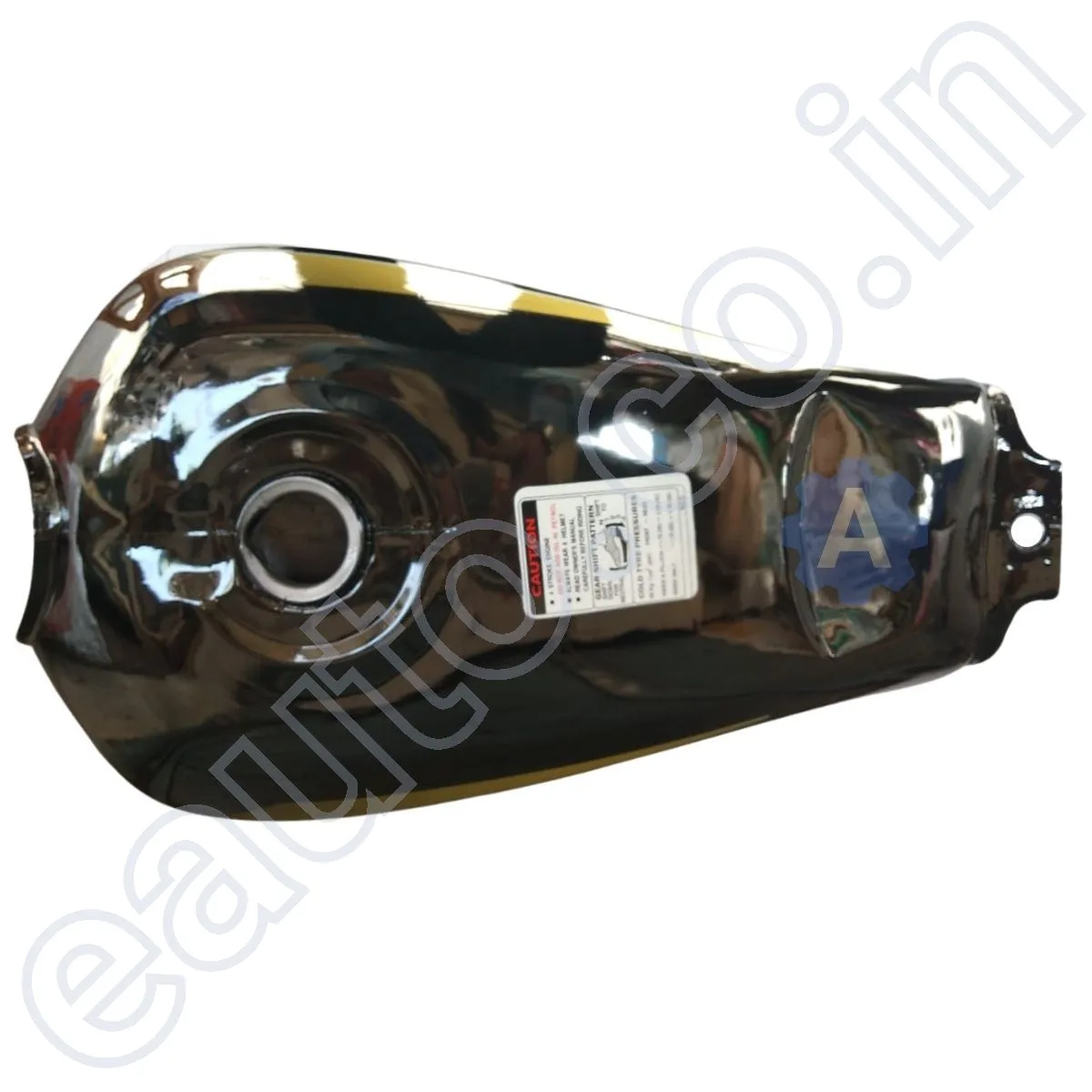 Ensons Petrol Tank for Hero CD Dawn (Black/Red) 2