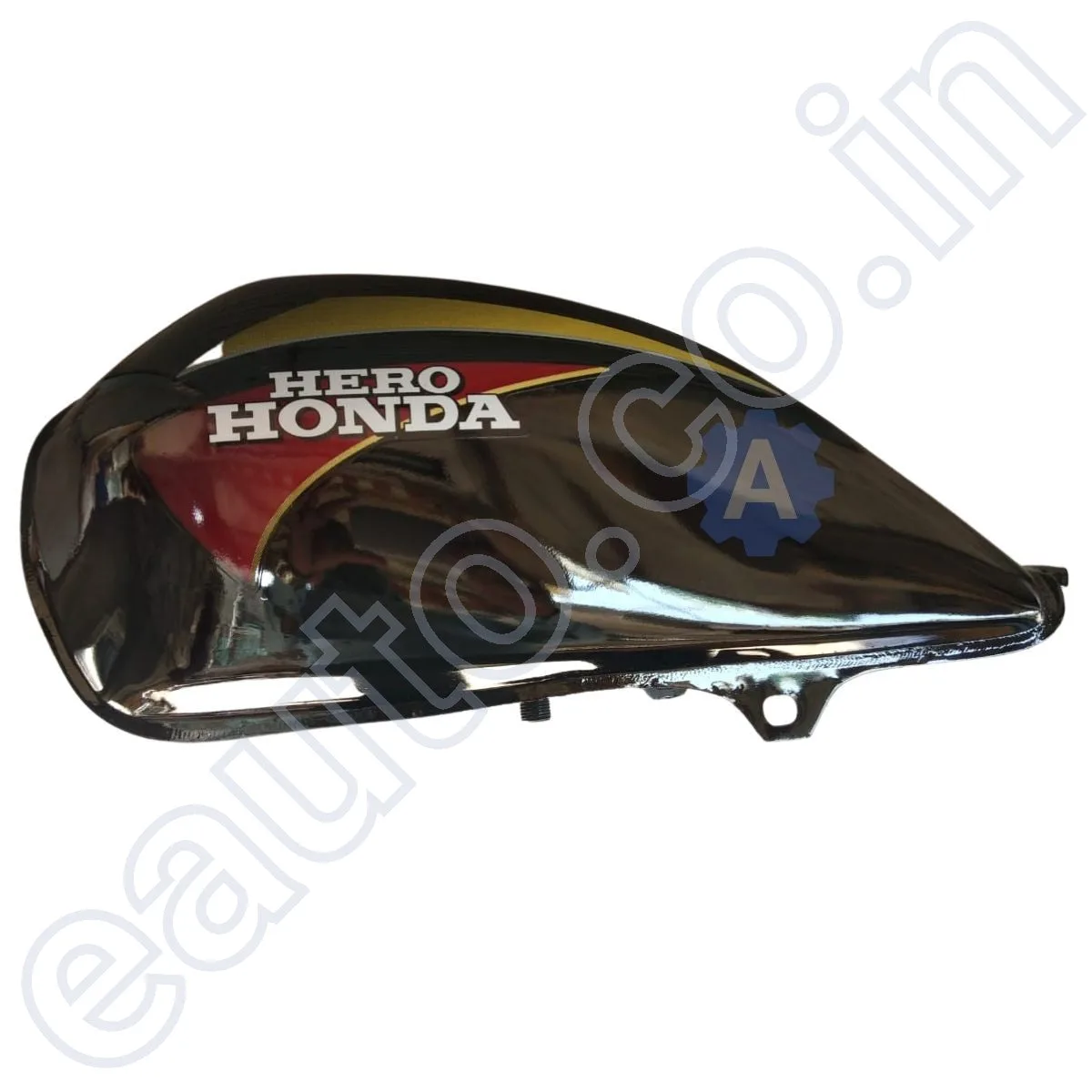 Ensons Petrol Tank for Hero CD Dawn (Black/Red) 3