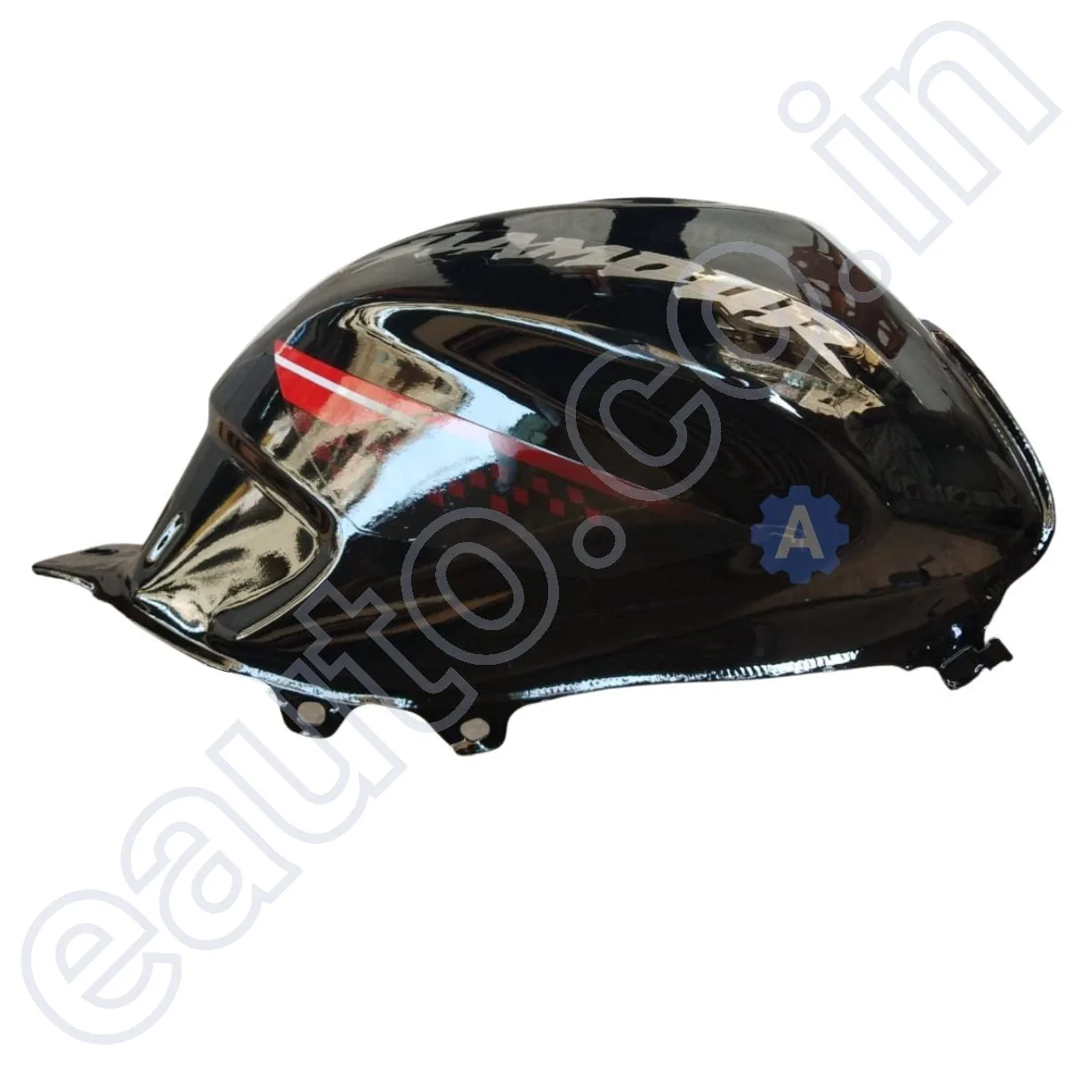 Ensons Petrol Tank for Hero Glamour Type 3/ Type 4 (Black/Red) 3