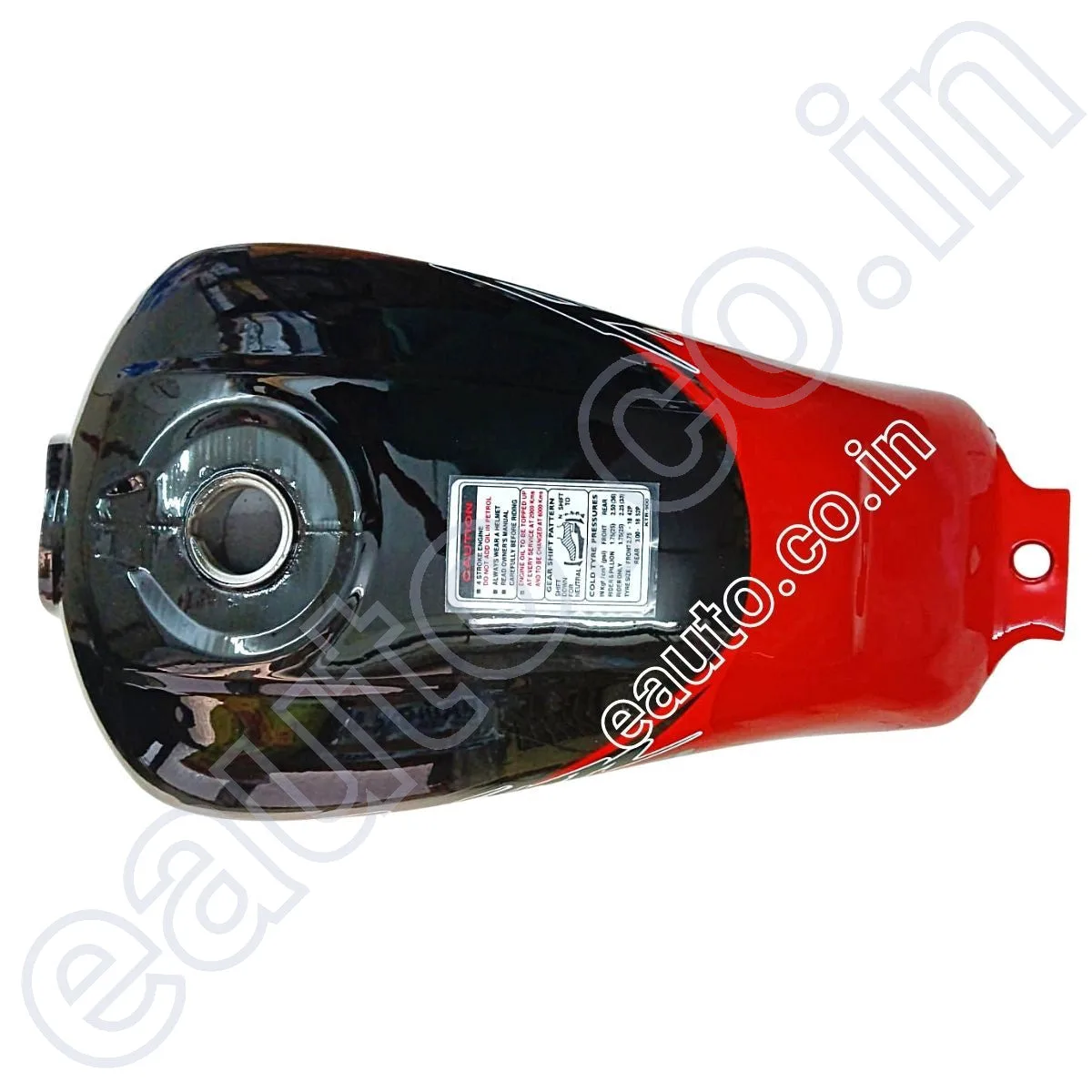 Ensons Petrol Tank for Hero Passion Pro (Black/Red) 2