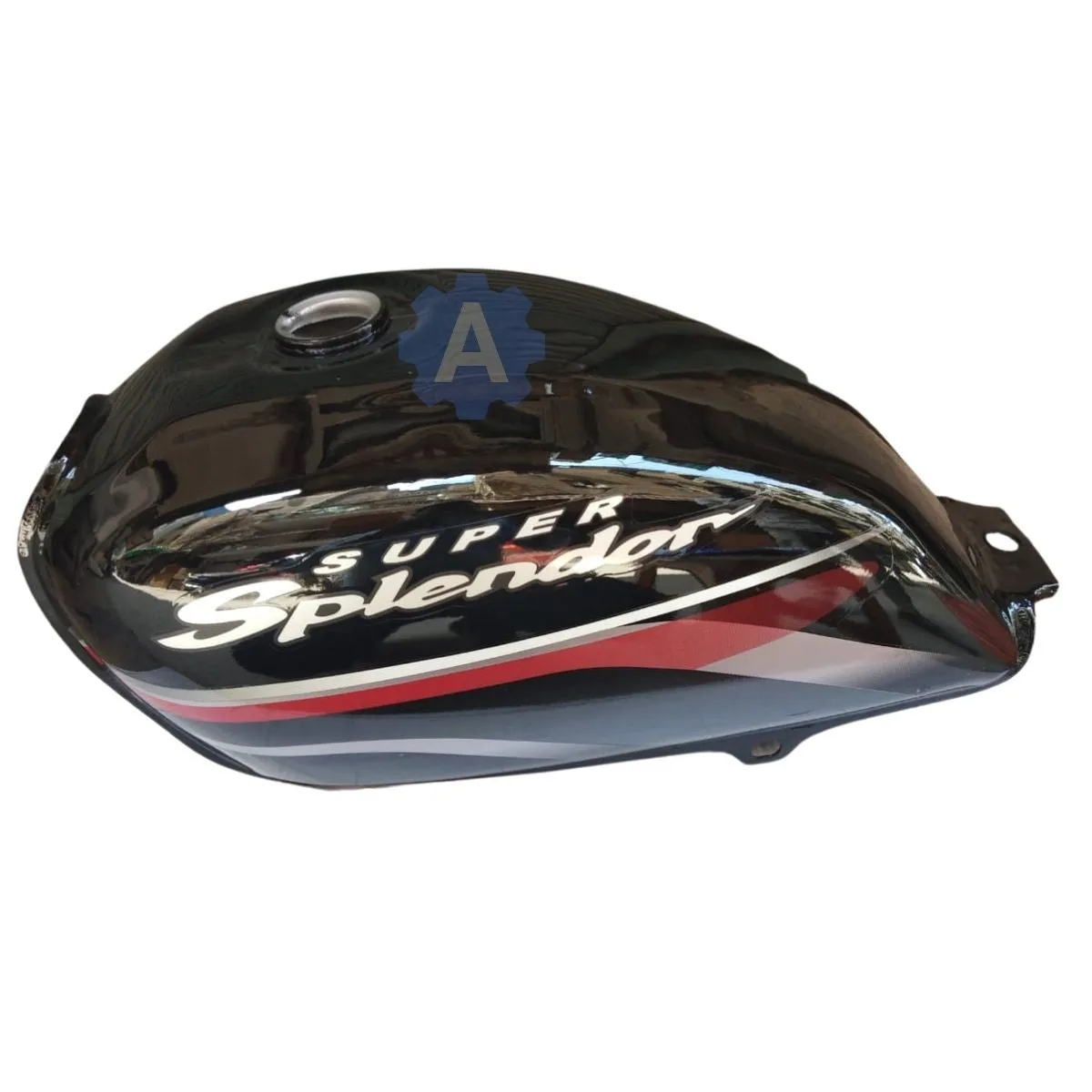 Ensons Petrol Tank for Hero Super Splendor Alloy Wheel New Model (Black/Red)