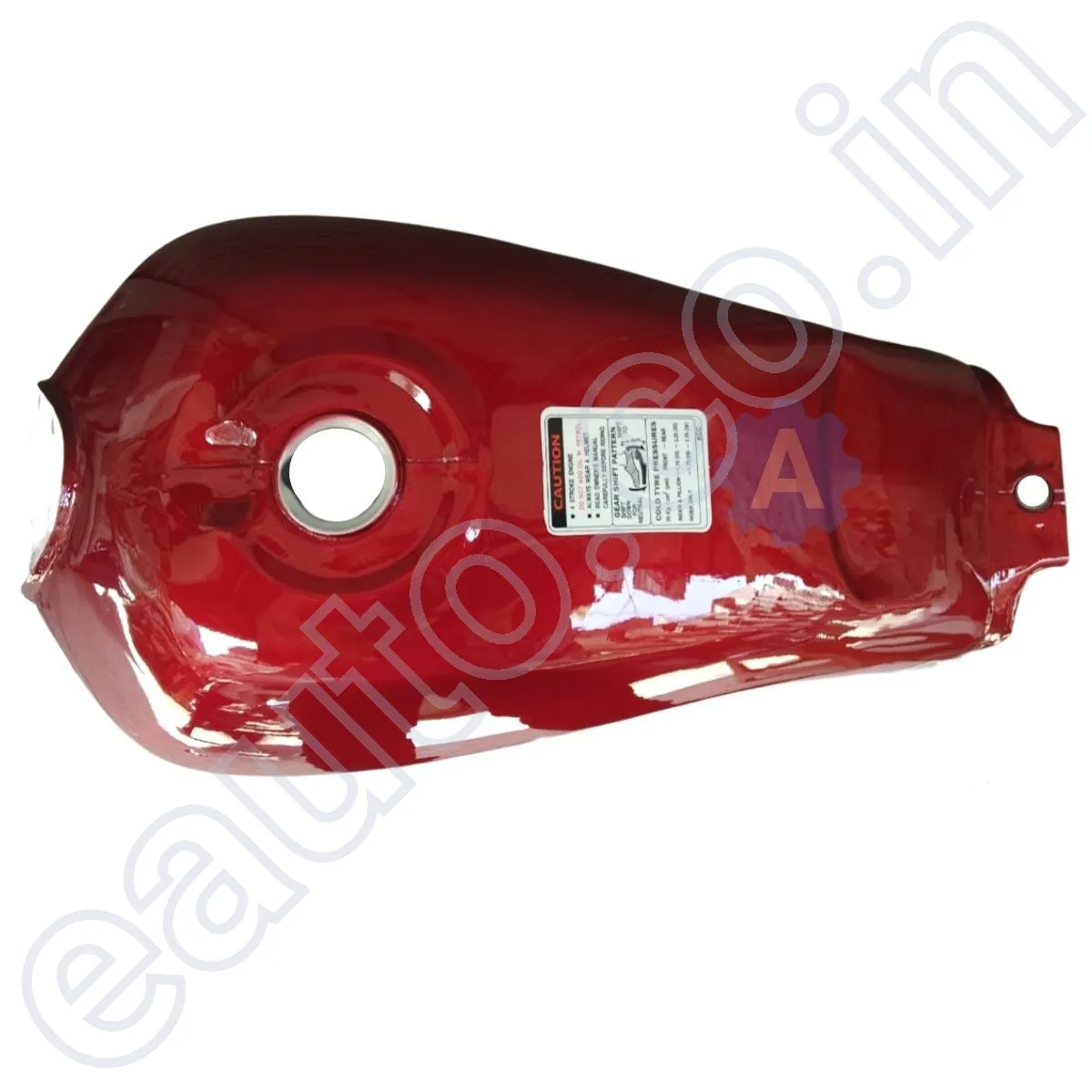 Ensons Petrol Tank for Hero CD Dawn Deluxe (Cherry Red/Orange) 3