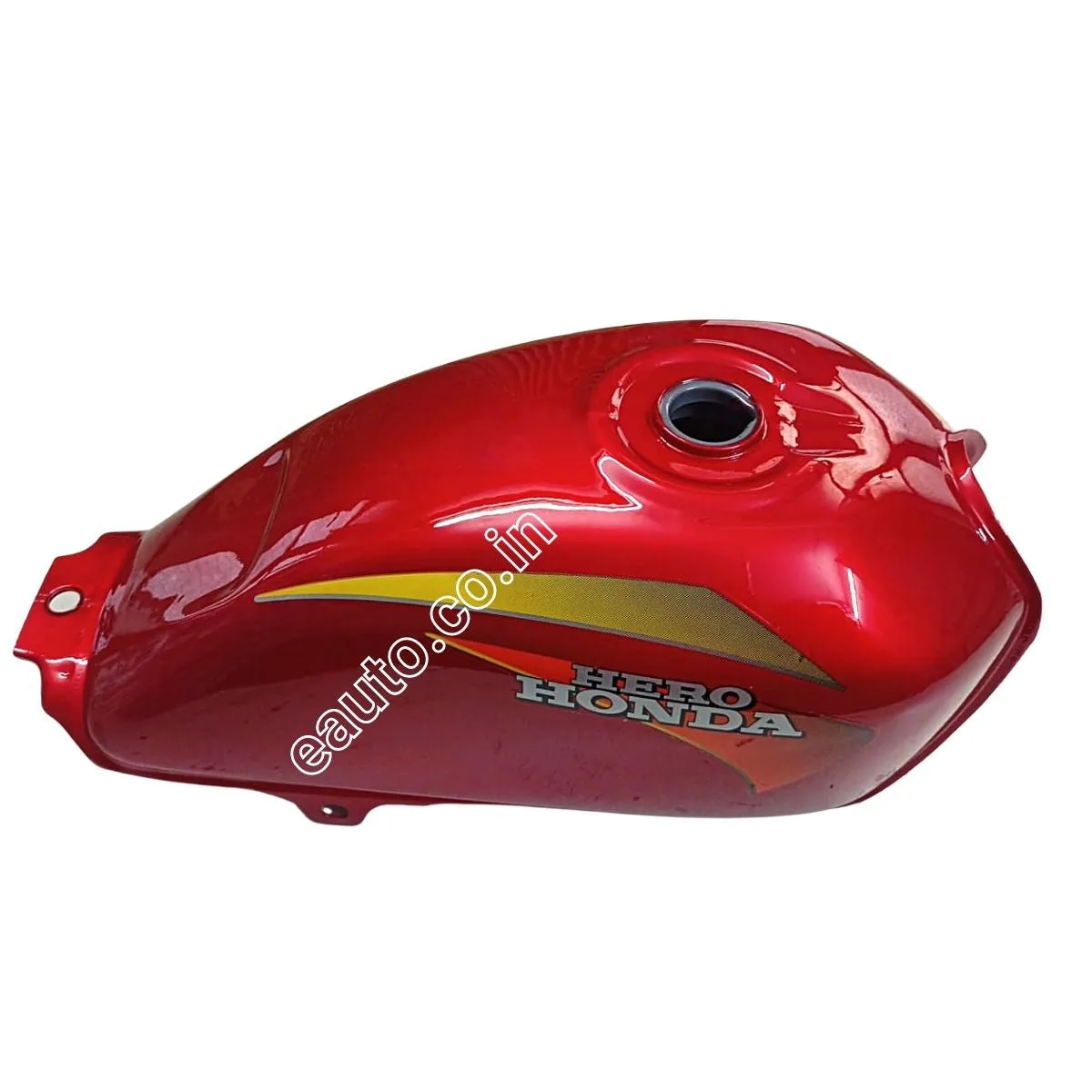 Ensons Petrol Tank for Hero CD Dawn | Cherry Red/Orange
