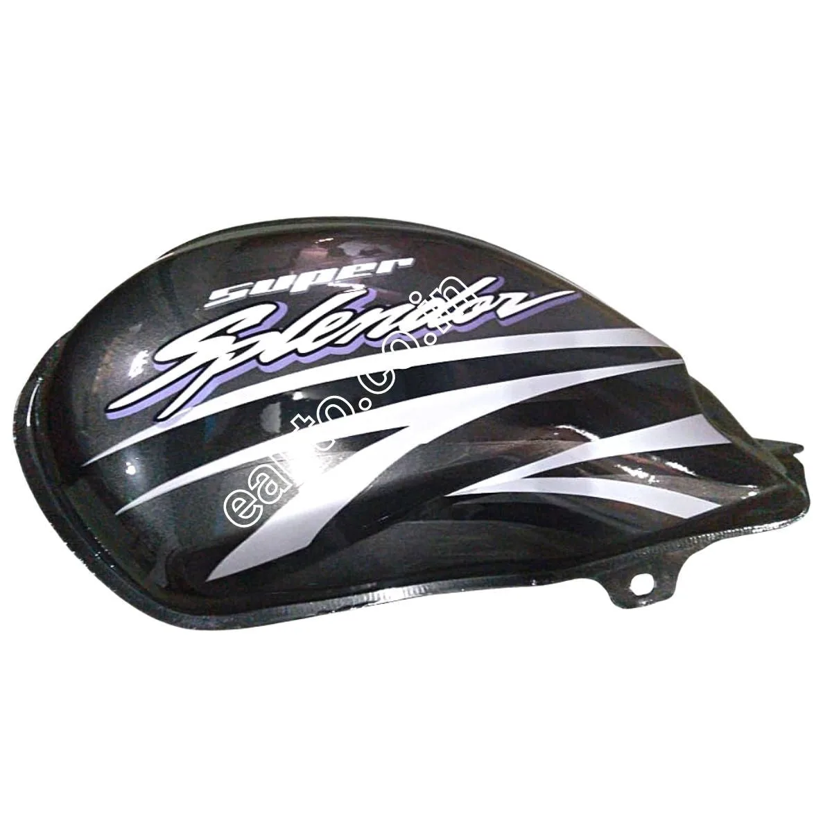 Ensons Petrol Tank for Hero Super Splendor Alloy Wheel Type 4 (Glamour Type Tank Lock) (Grey/Silver)