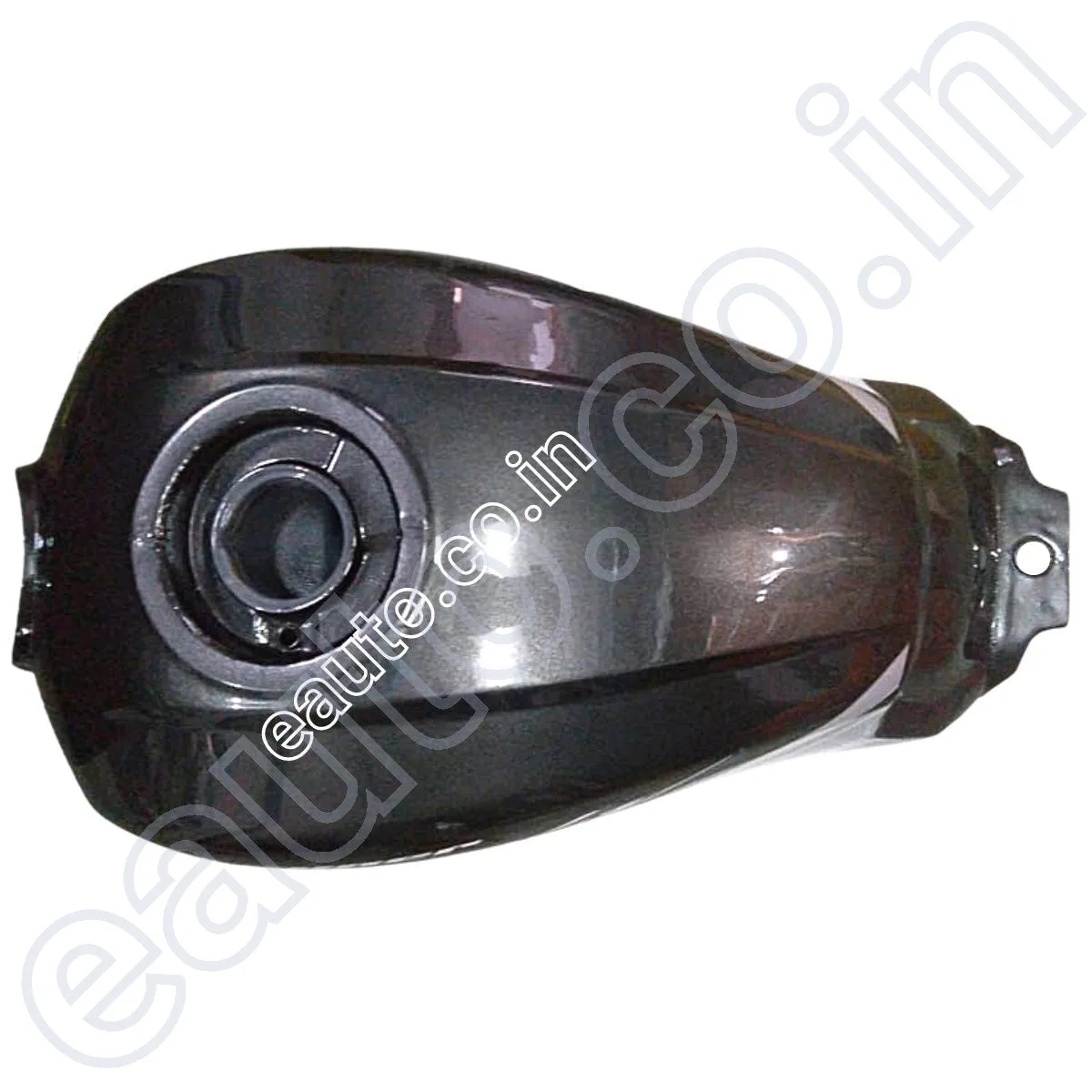 Ensons Petrol Tank for Hero Super Splendor Alloy Wheel Type 4 (Glamour Type Tank Lock) (Grey/Silver) 2